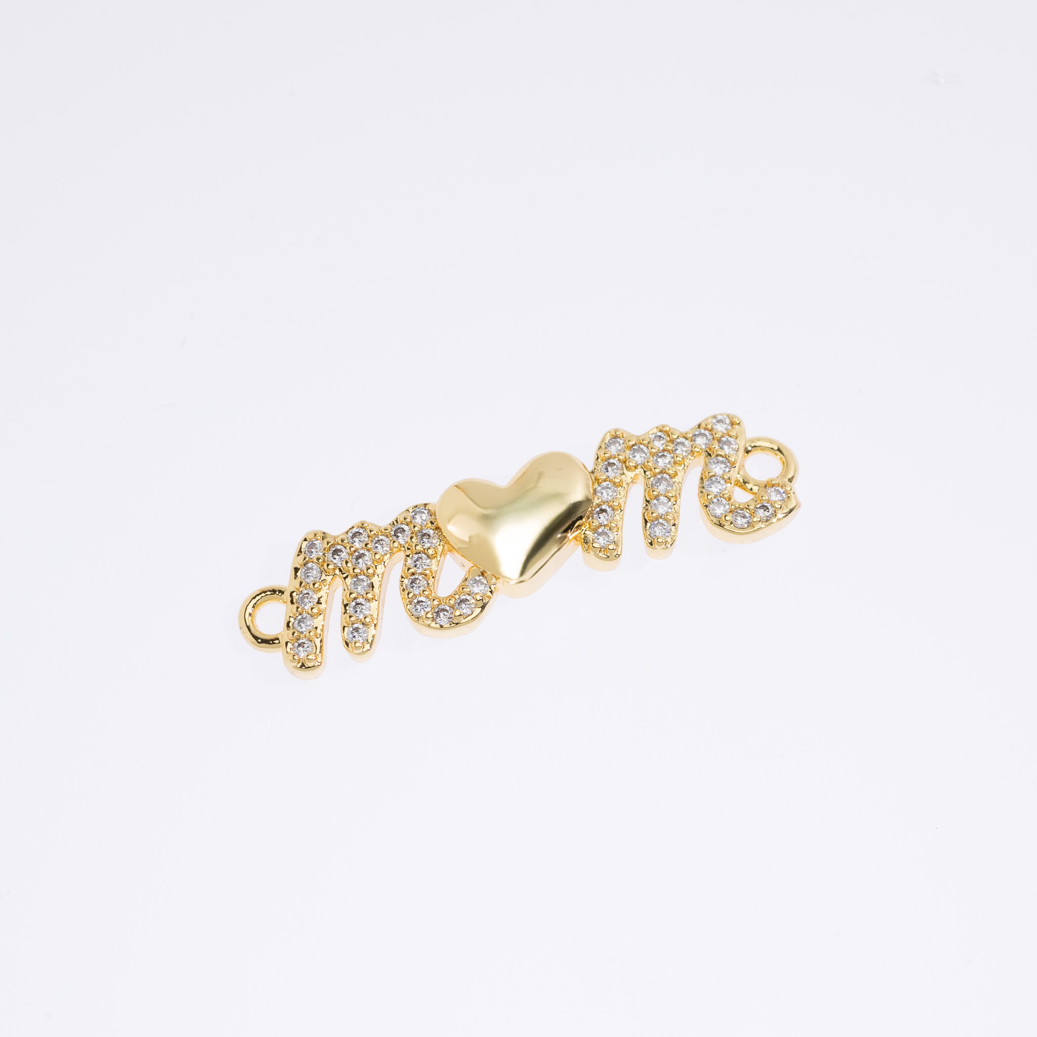 20684 Mom Connector with Heart and Zirconia