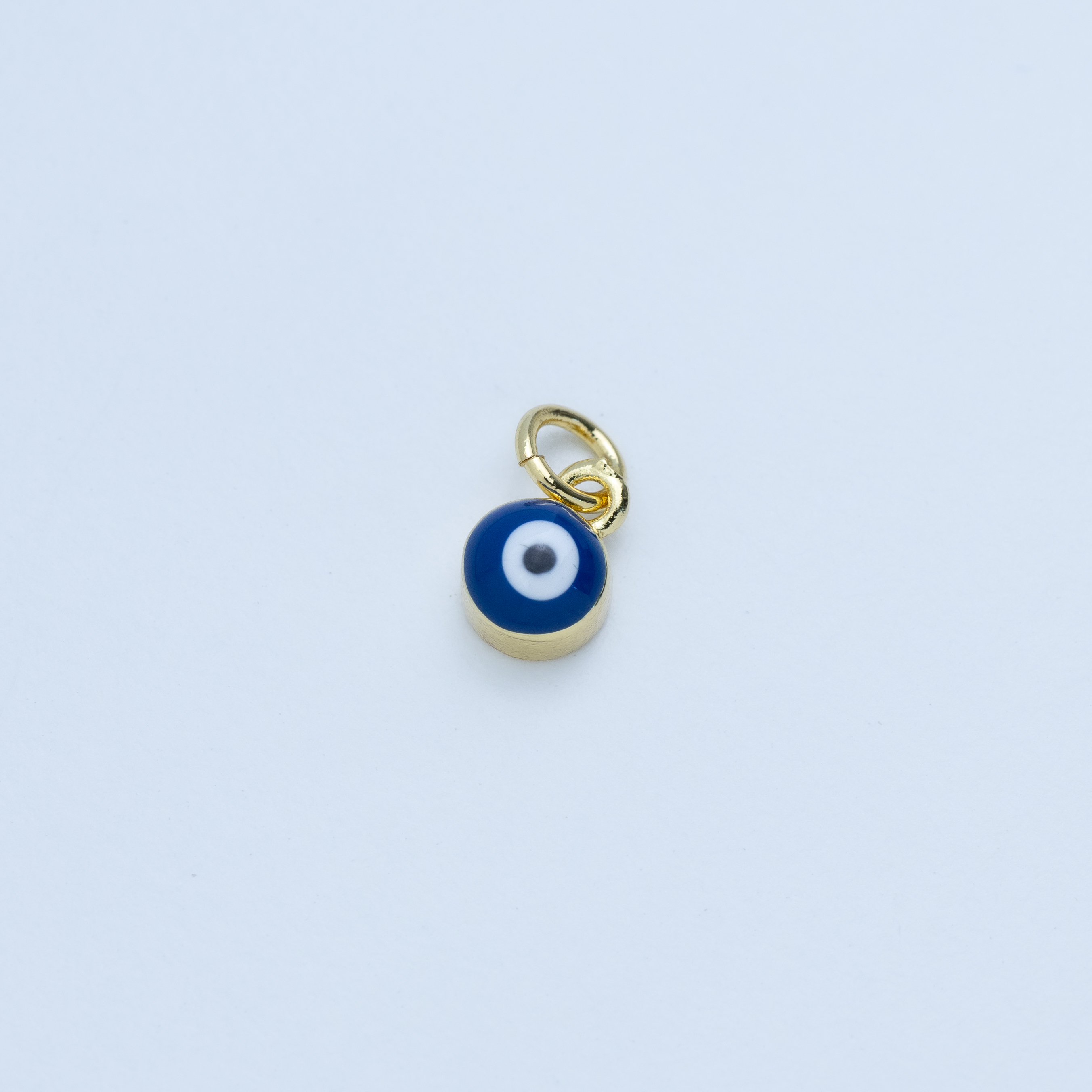 20263 Navy Enamel Evil Eye Charm 6mm