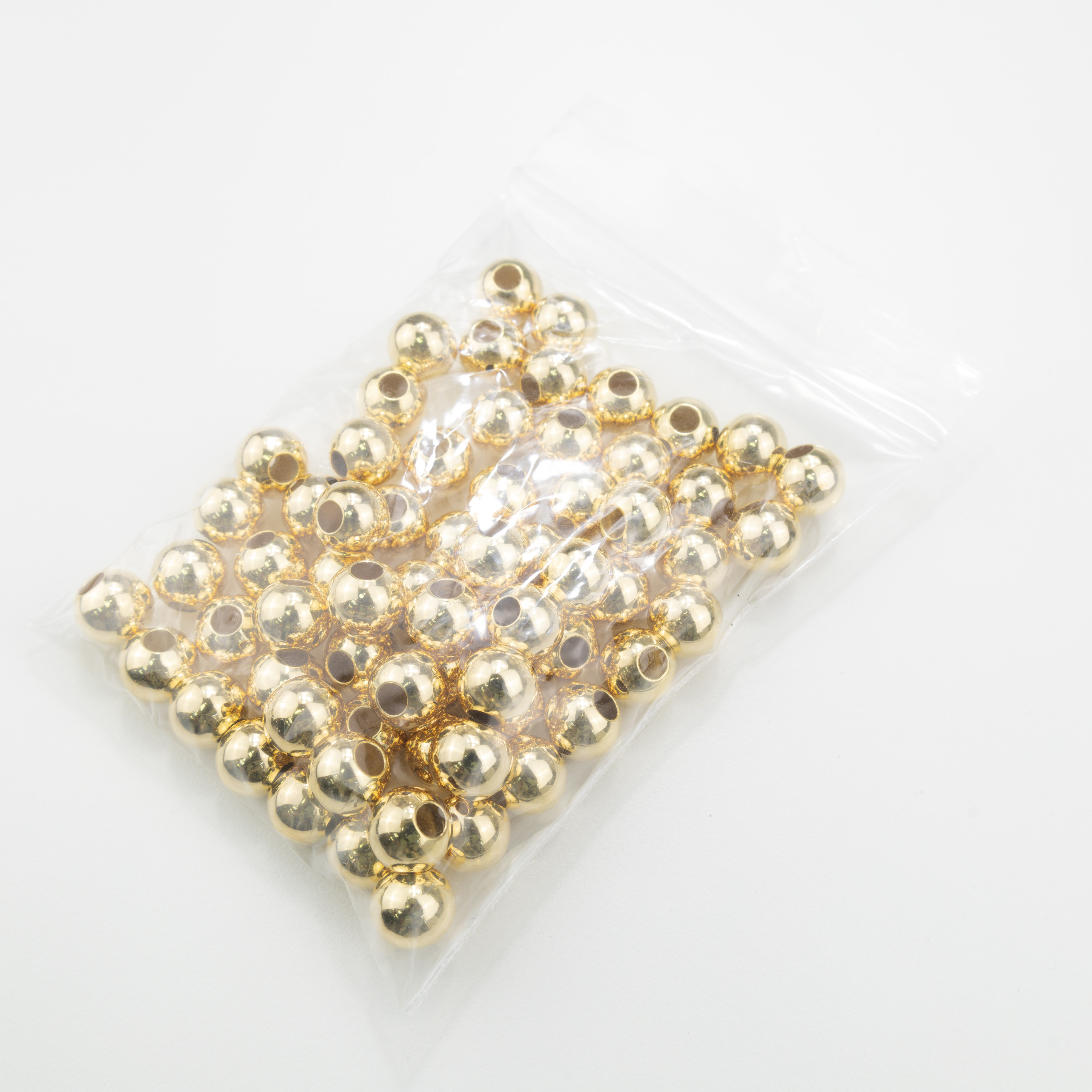 4274 10mm Big Hole Smooth Round Beads