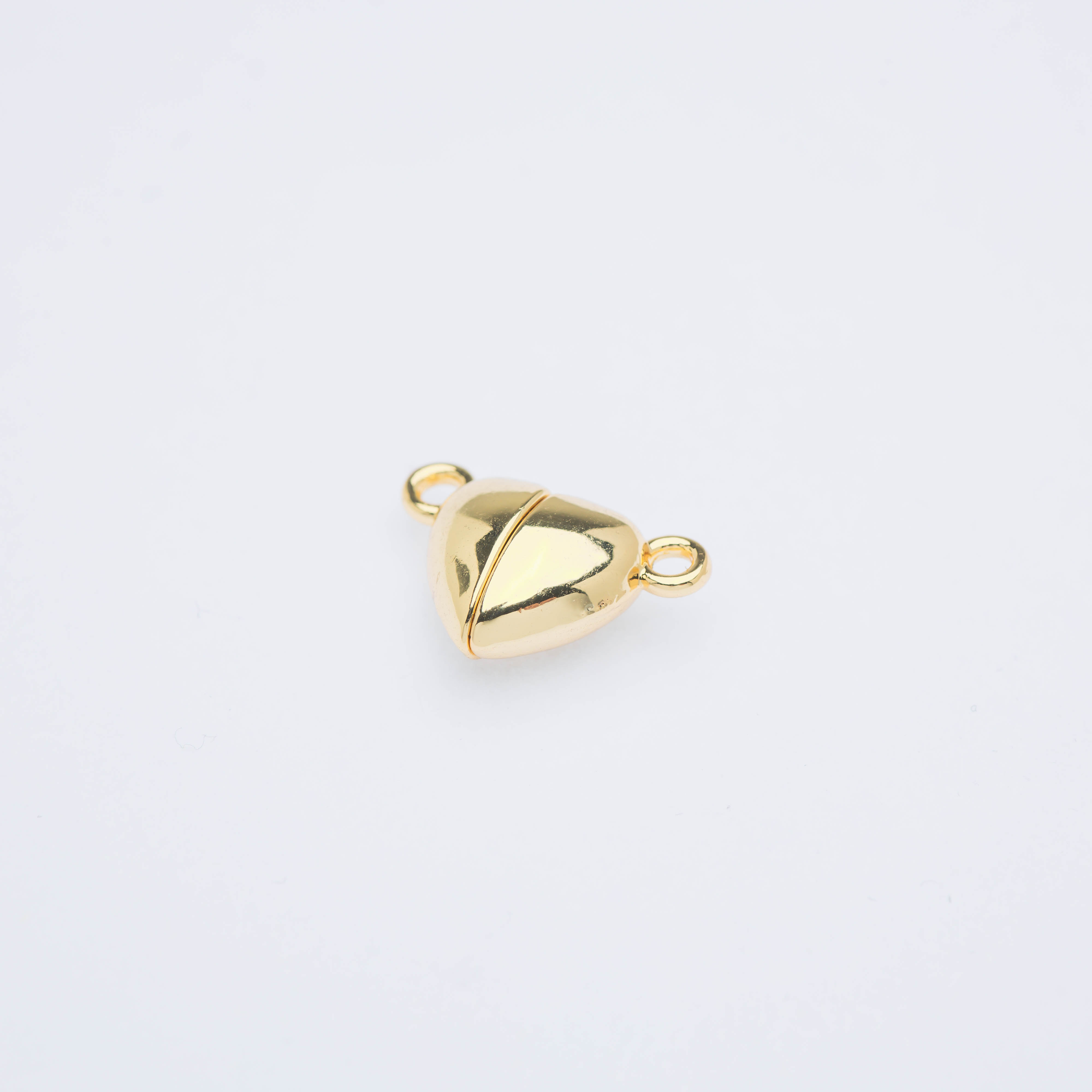 21793 Gold Heart Magnetic Connector Charm