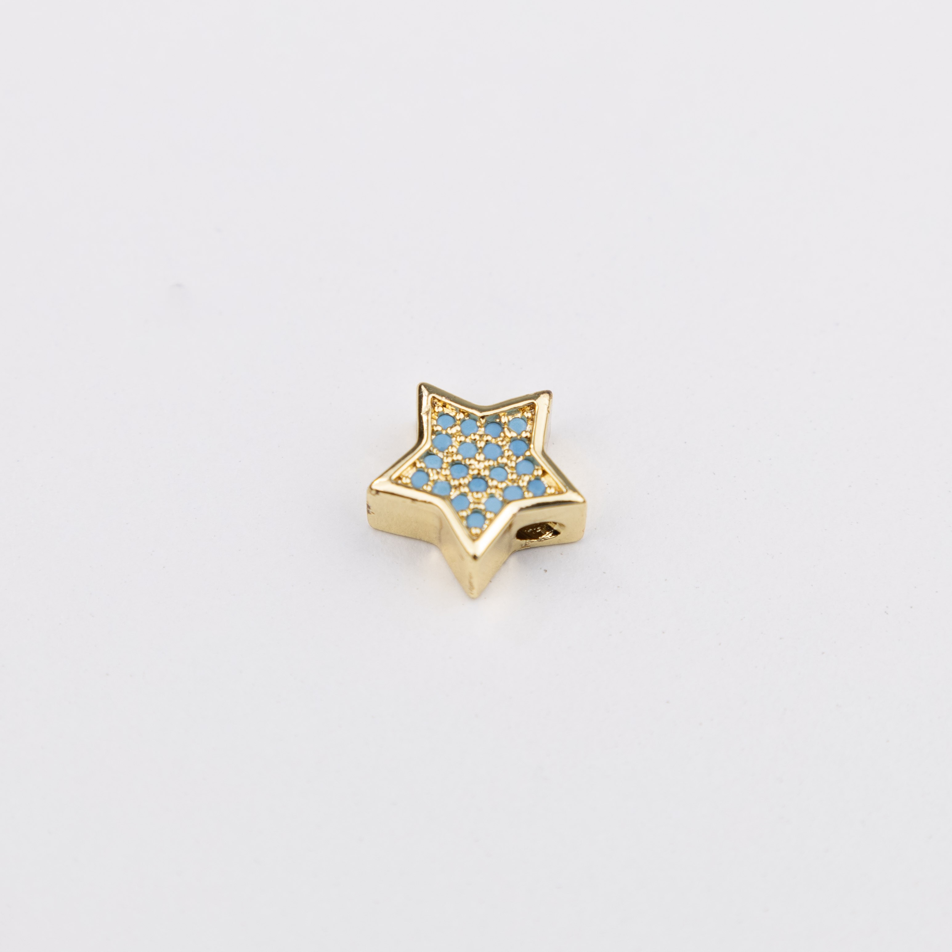 15978 Turquoise Star Spacer Charm