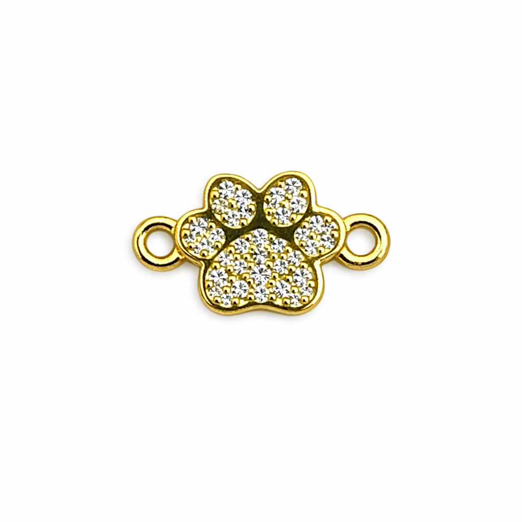 21784 Paw Print Connector Charm