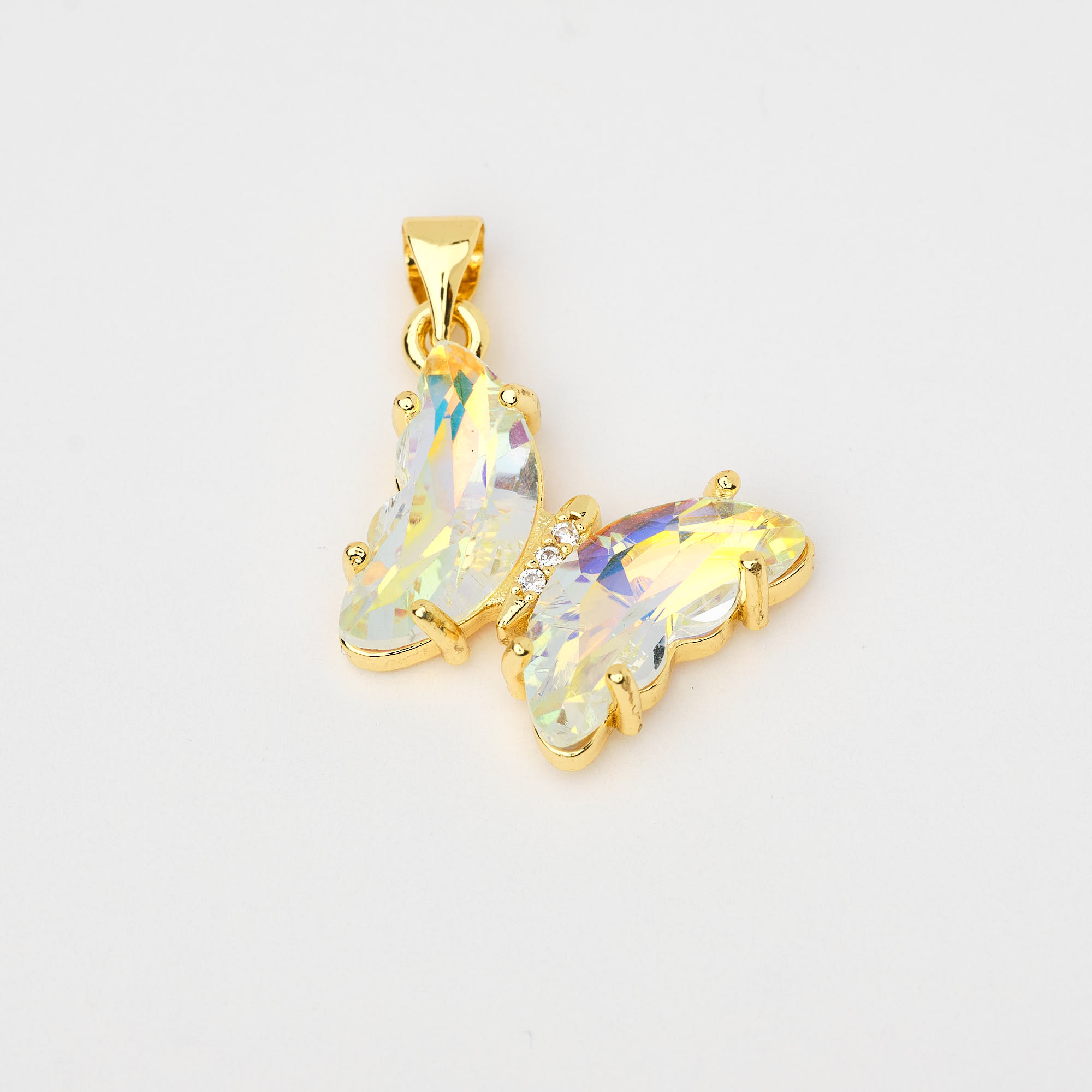 13538 Clear Crystal Butterfly Pendant