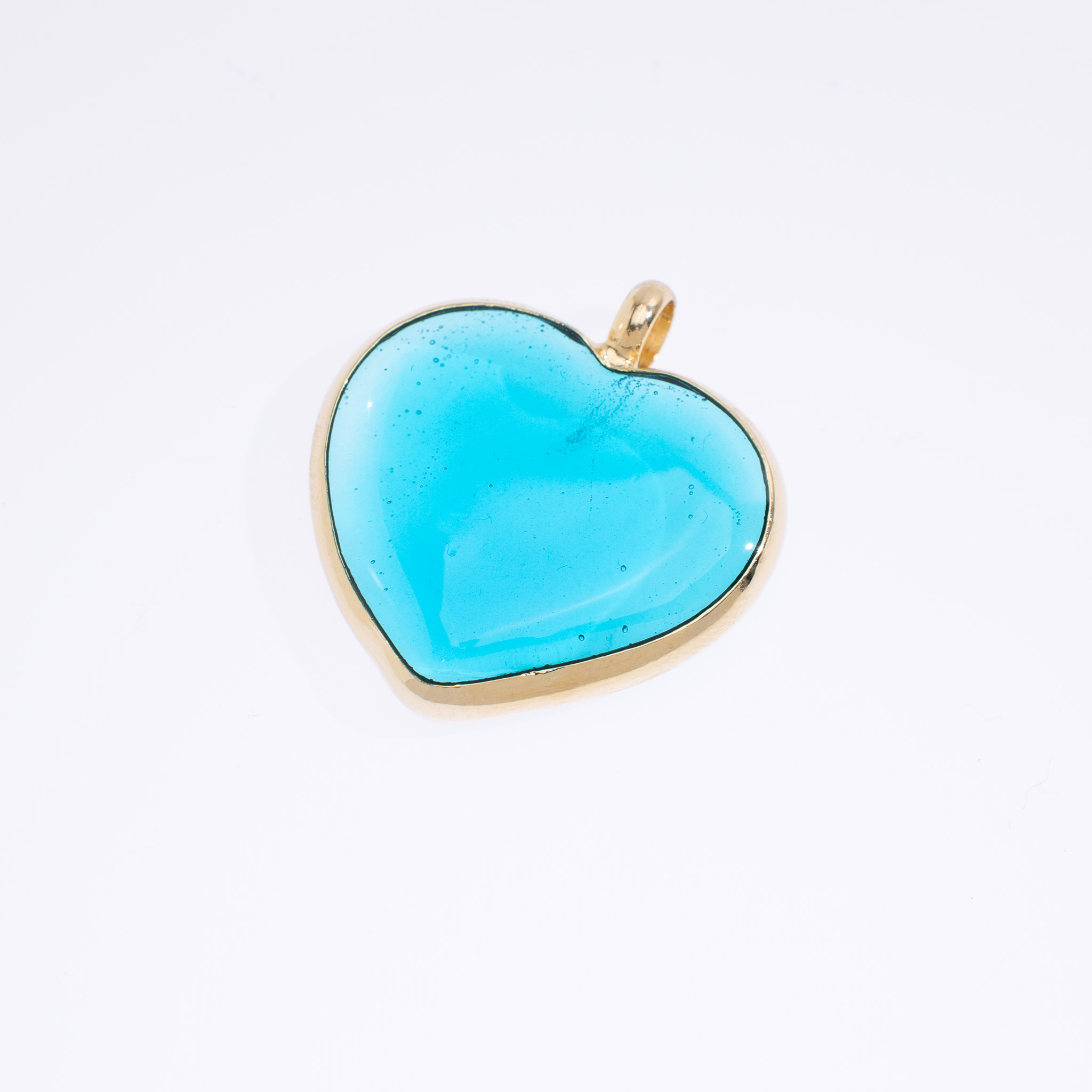 20575 Hearts Bizel Aquamarine 25mm