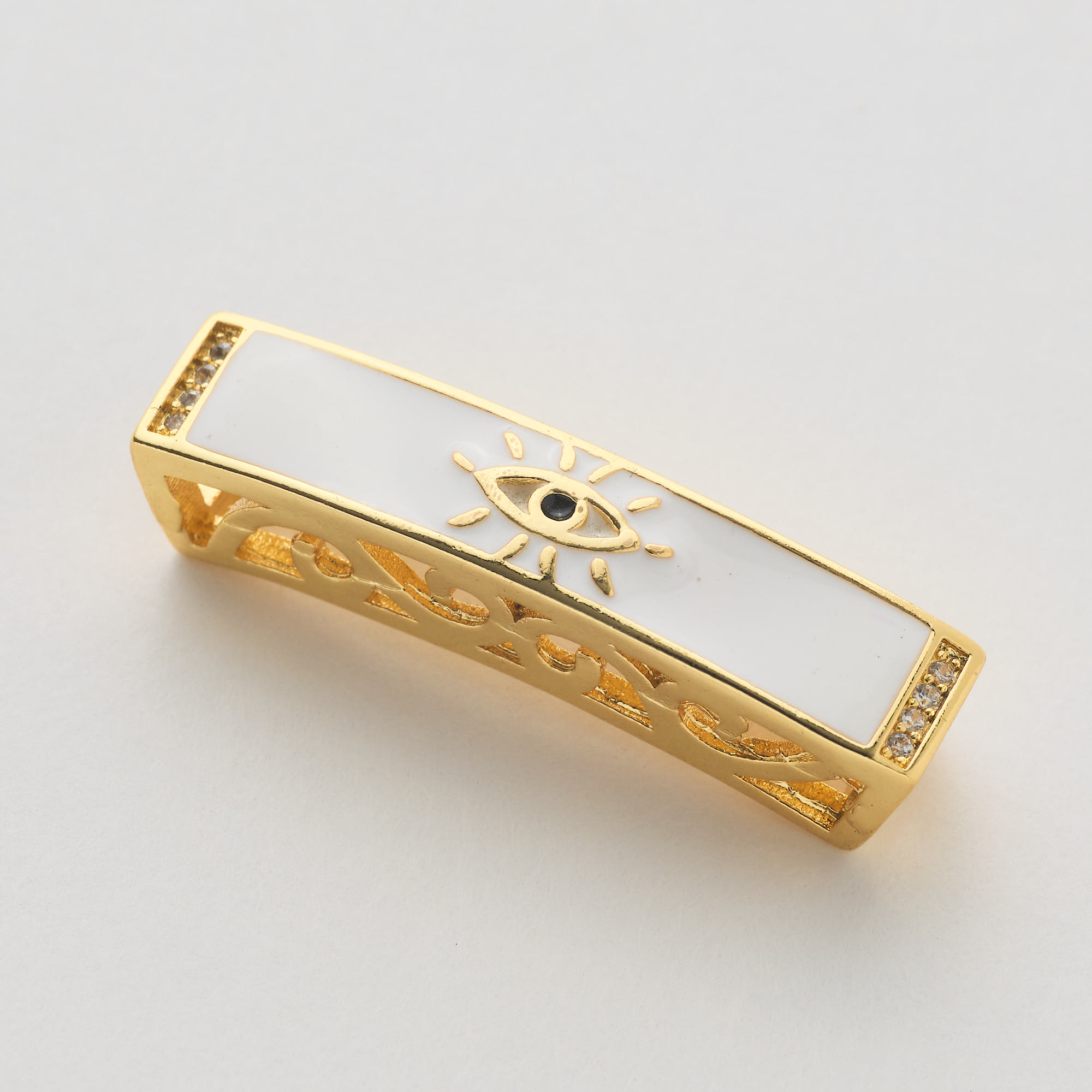 14199 White Eye Linear Pendant