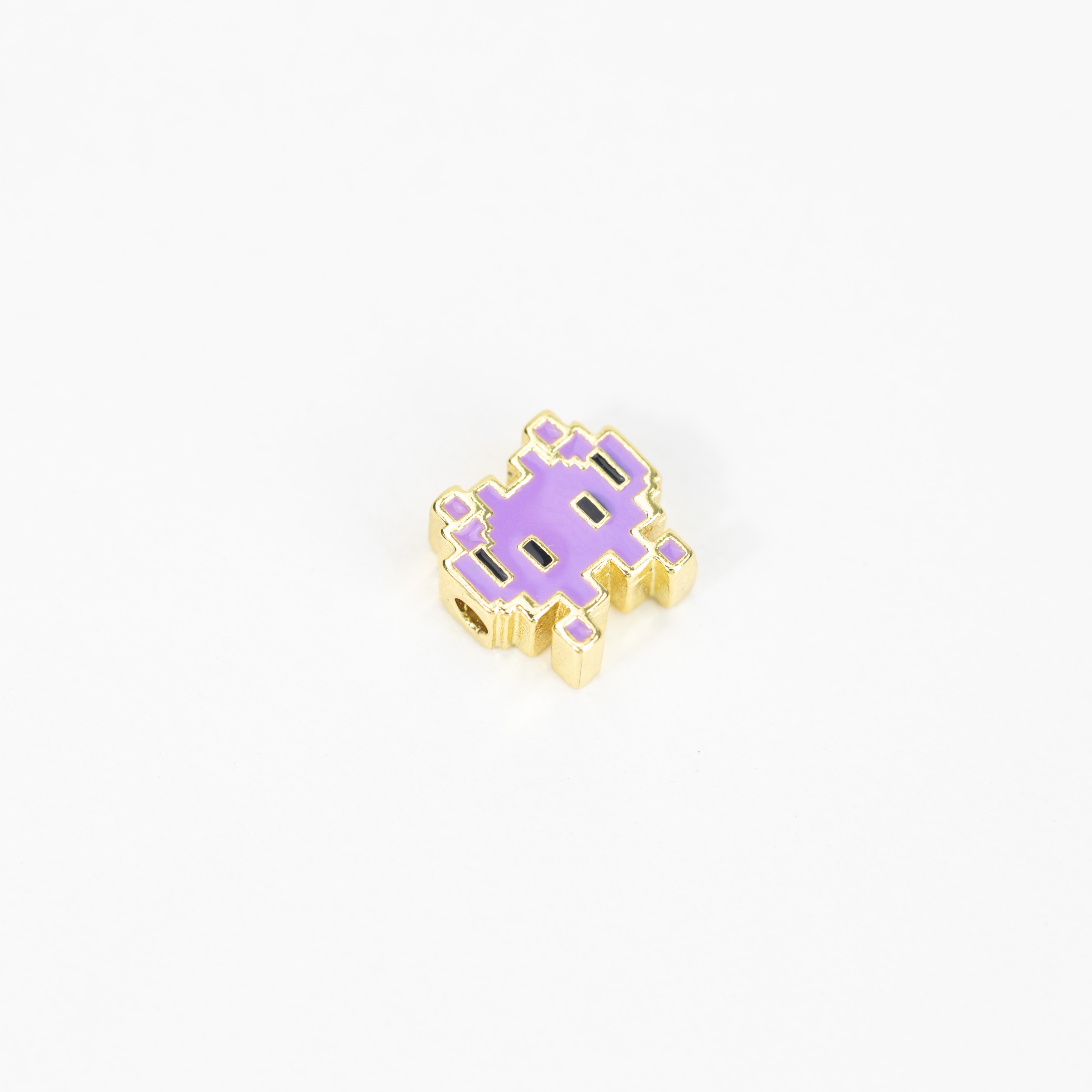 19979 Lilac Retro Alien Slide Charm