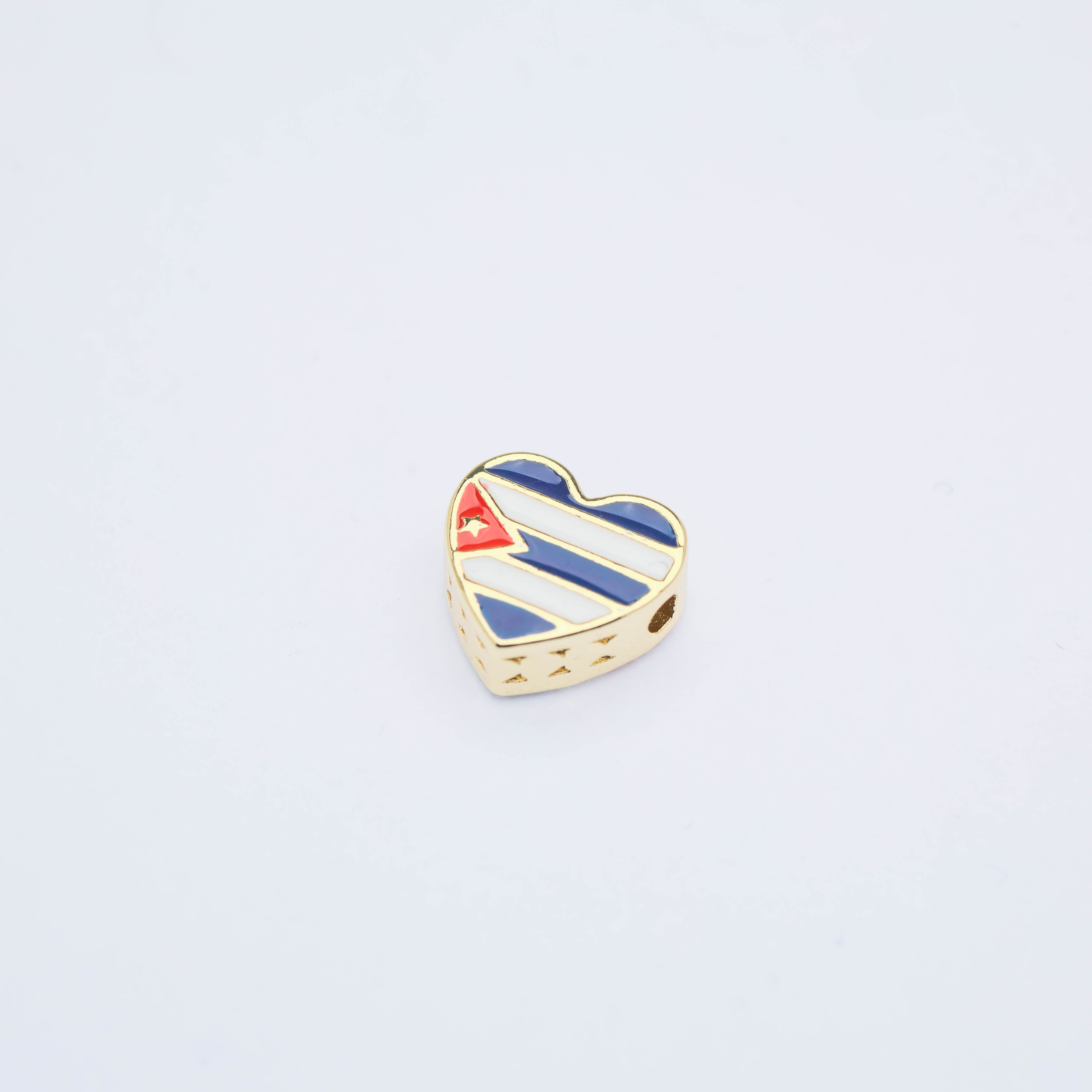 21737 Heart Cuba Spacer Charm