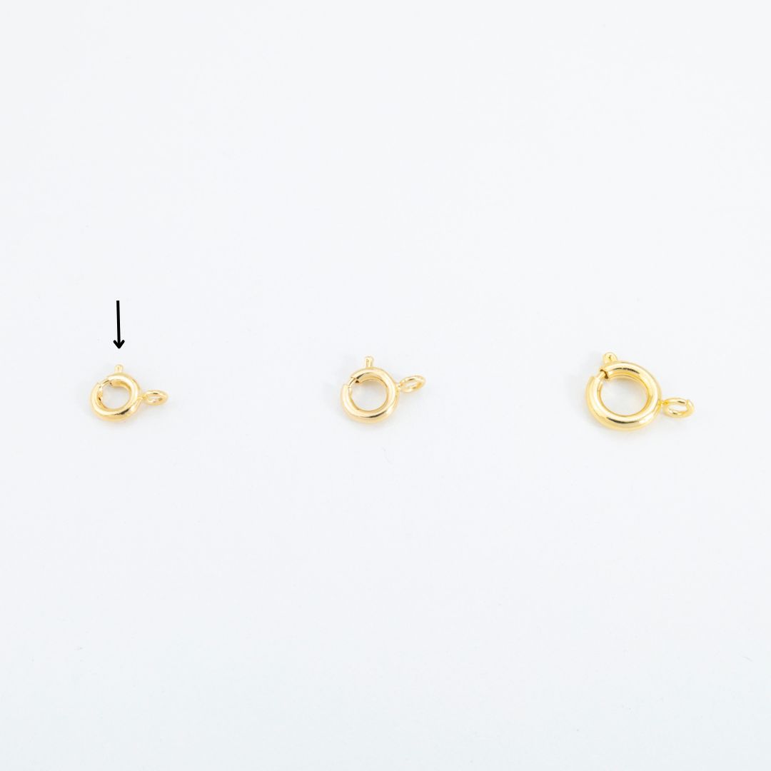 538 6mm Gold Spring Ring Clasp