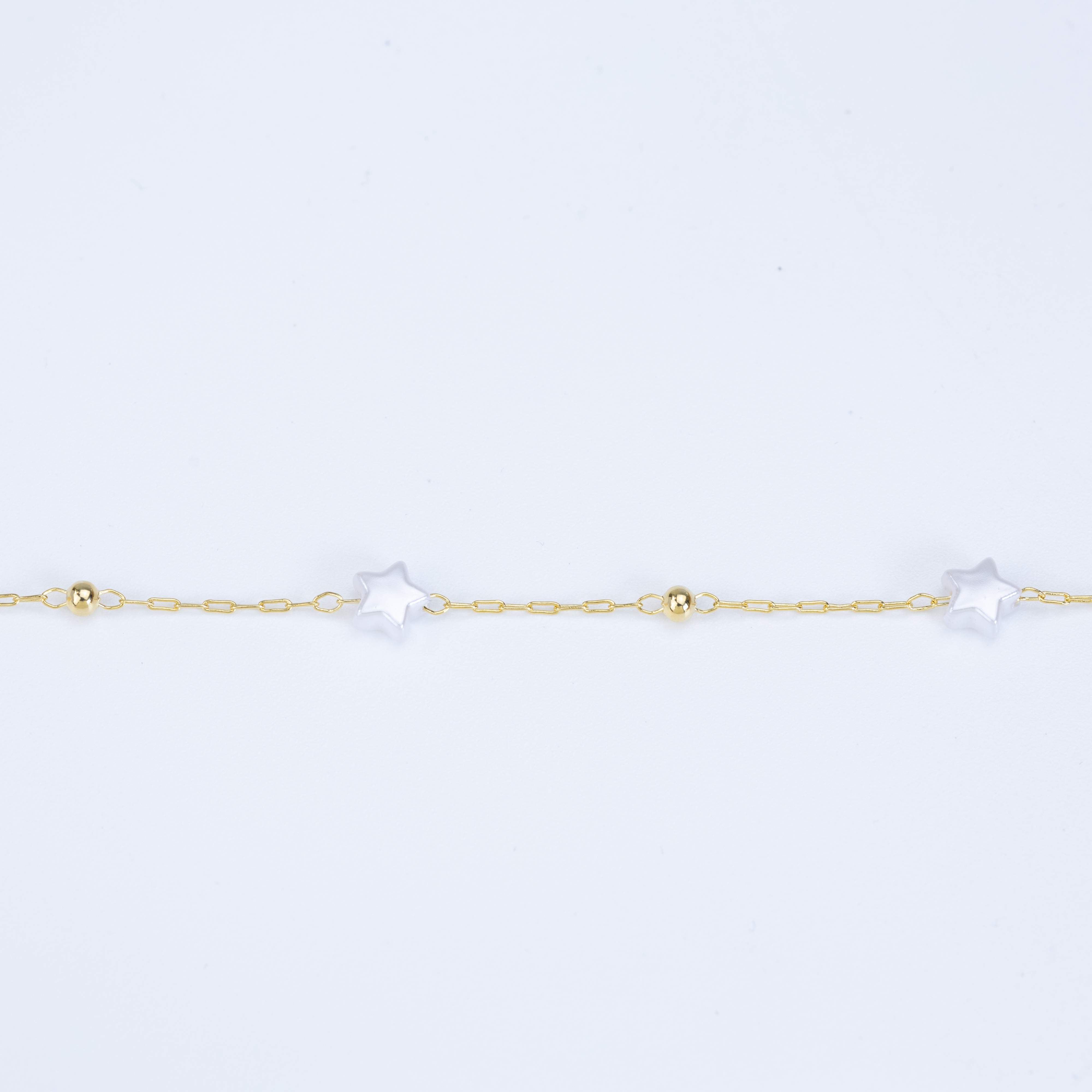 19767 Chain Star 6.6MM Pearls with Ball 3mm