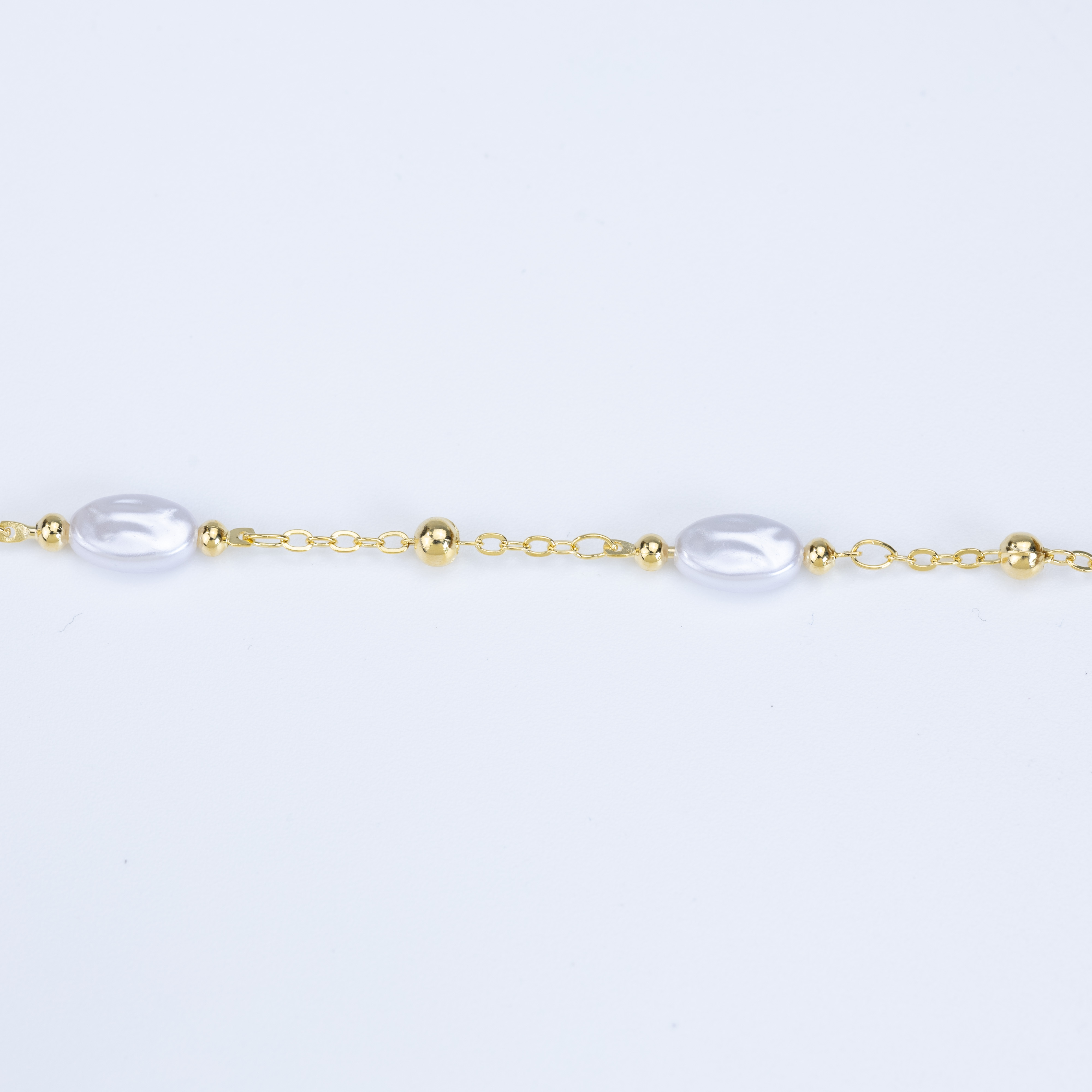 19761 Chain Oval Pearls 6x10 mm