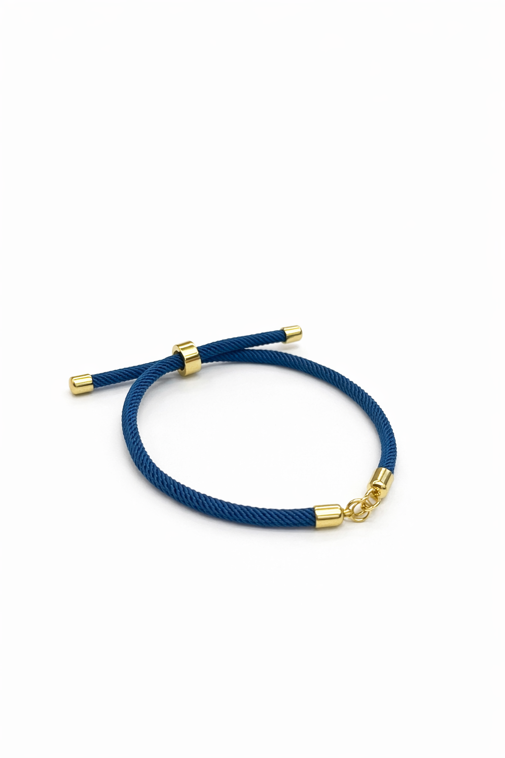21714 Indigo Blue Adjustable Braided Cord Bracelet