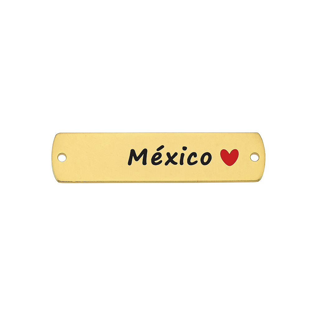 21385 Connector Mexico With Heart Red