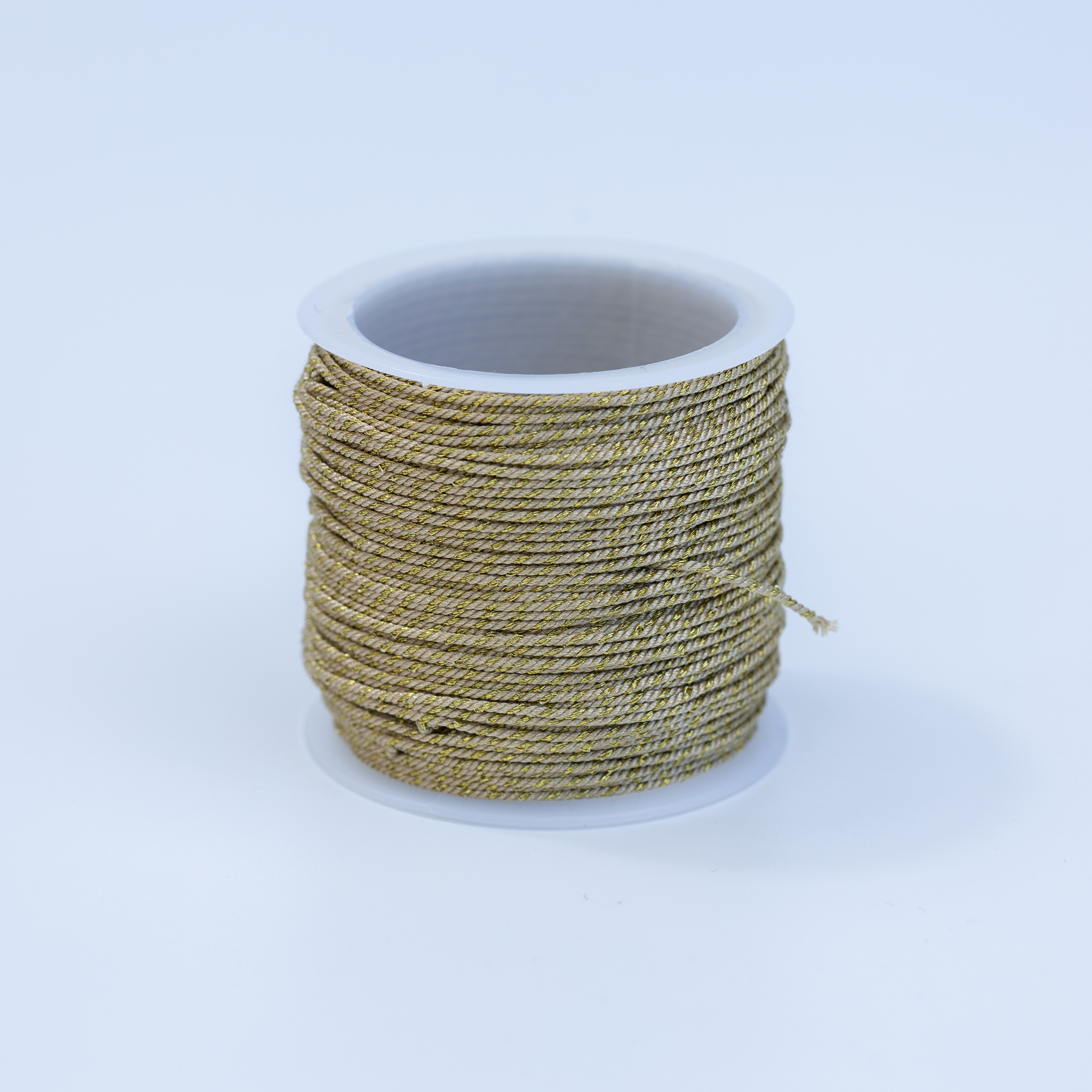 20276 Beige Gold Twisted Nylon Cord 0.8mm