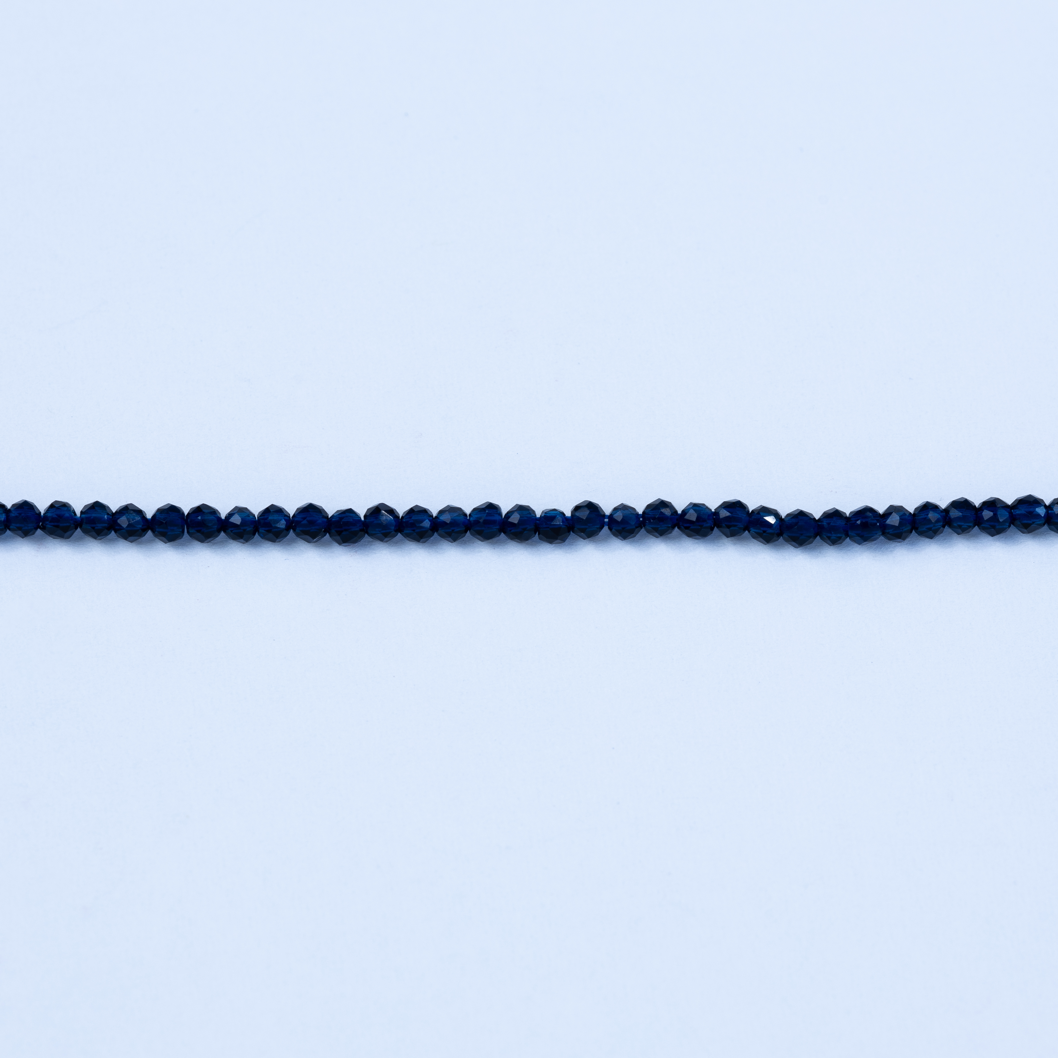 20346 Navy 2mm Faceted Crystal Strands