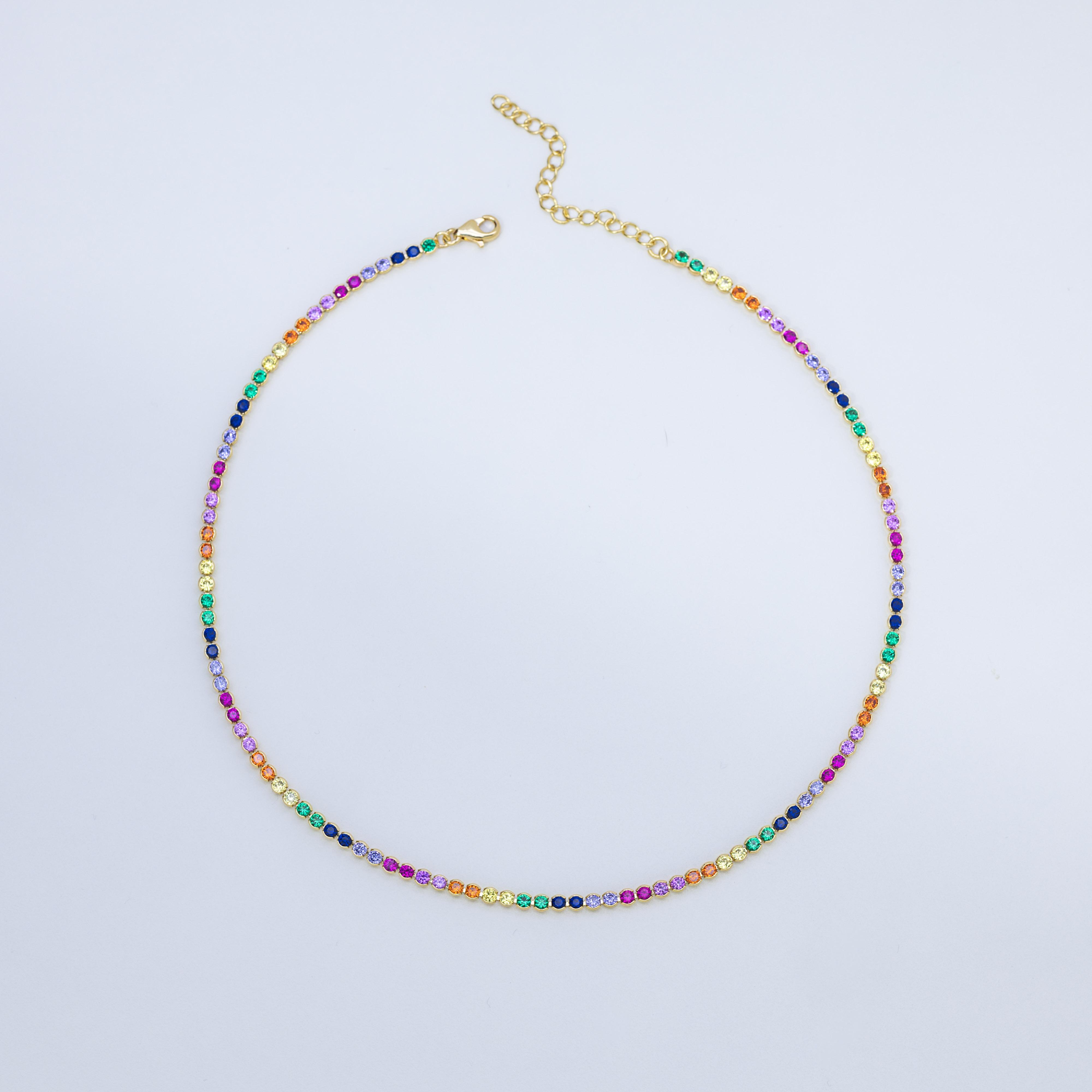 14236 Tennis Chain Colors 2.5mm 40cm