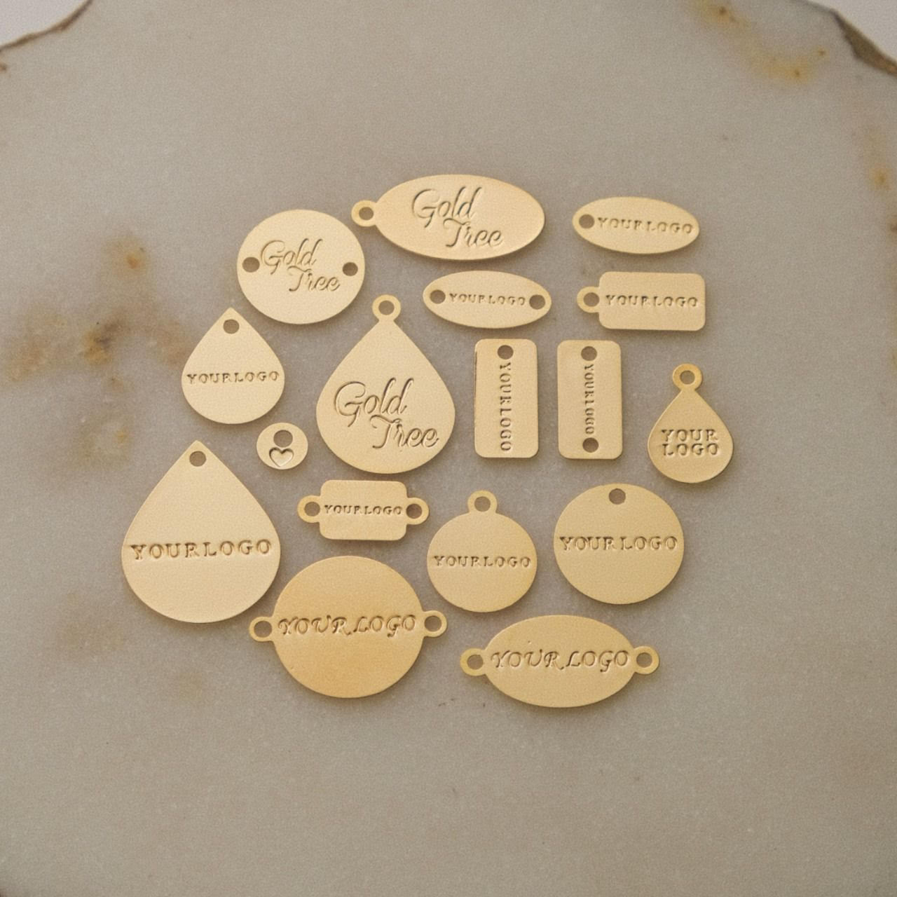 19148 100 TAGS LOGO PERSONALIZED