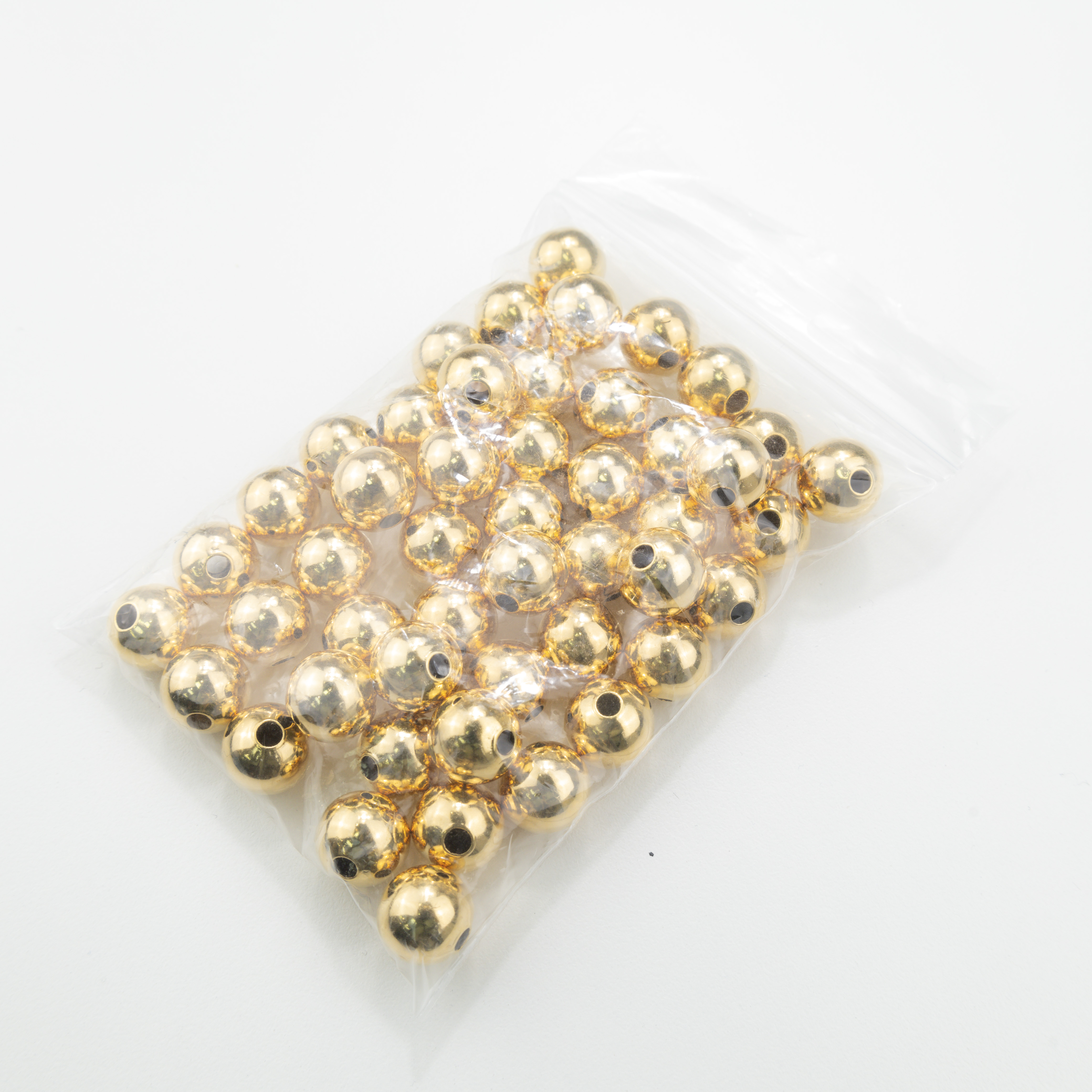 14954 12mm Big Hole Smooth Round Beads