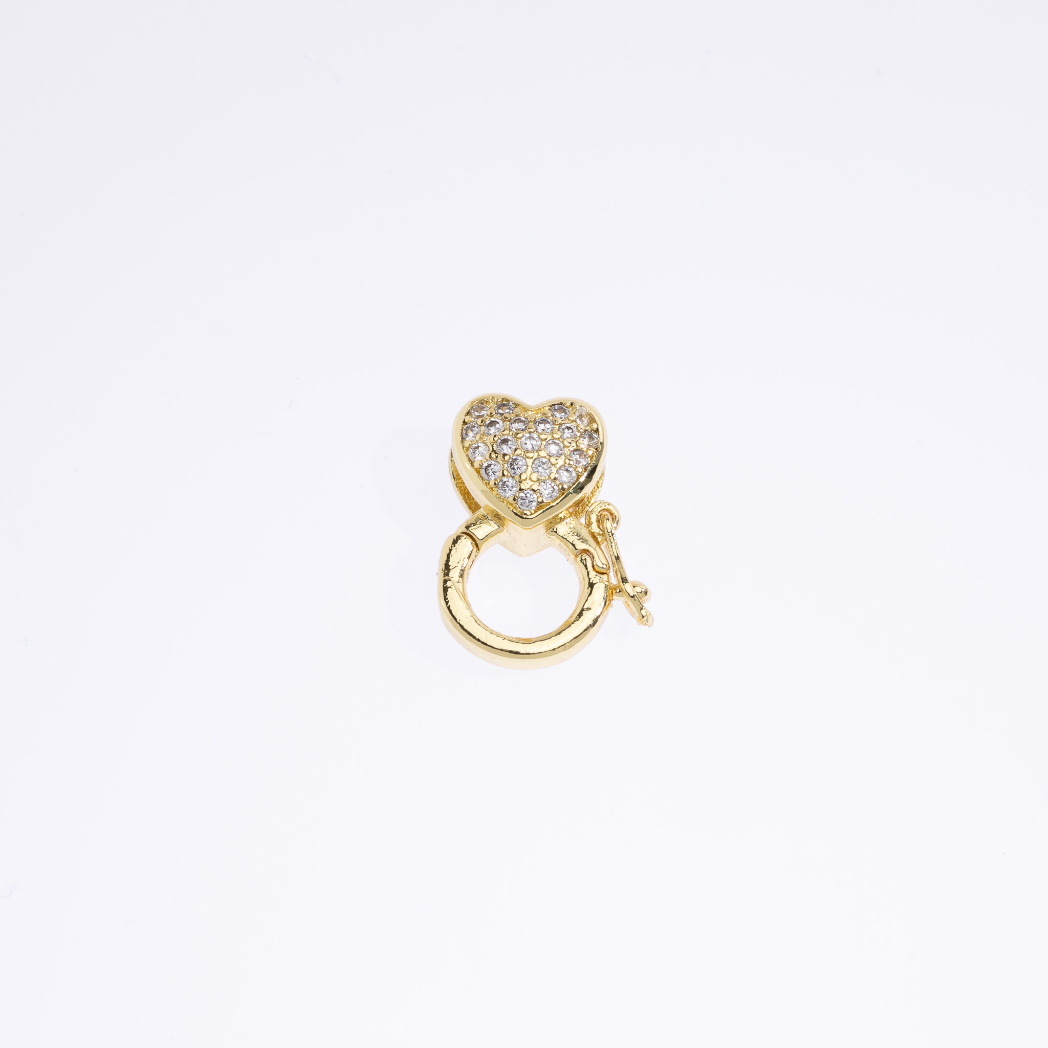20674 Heart Clasp with Crystals
