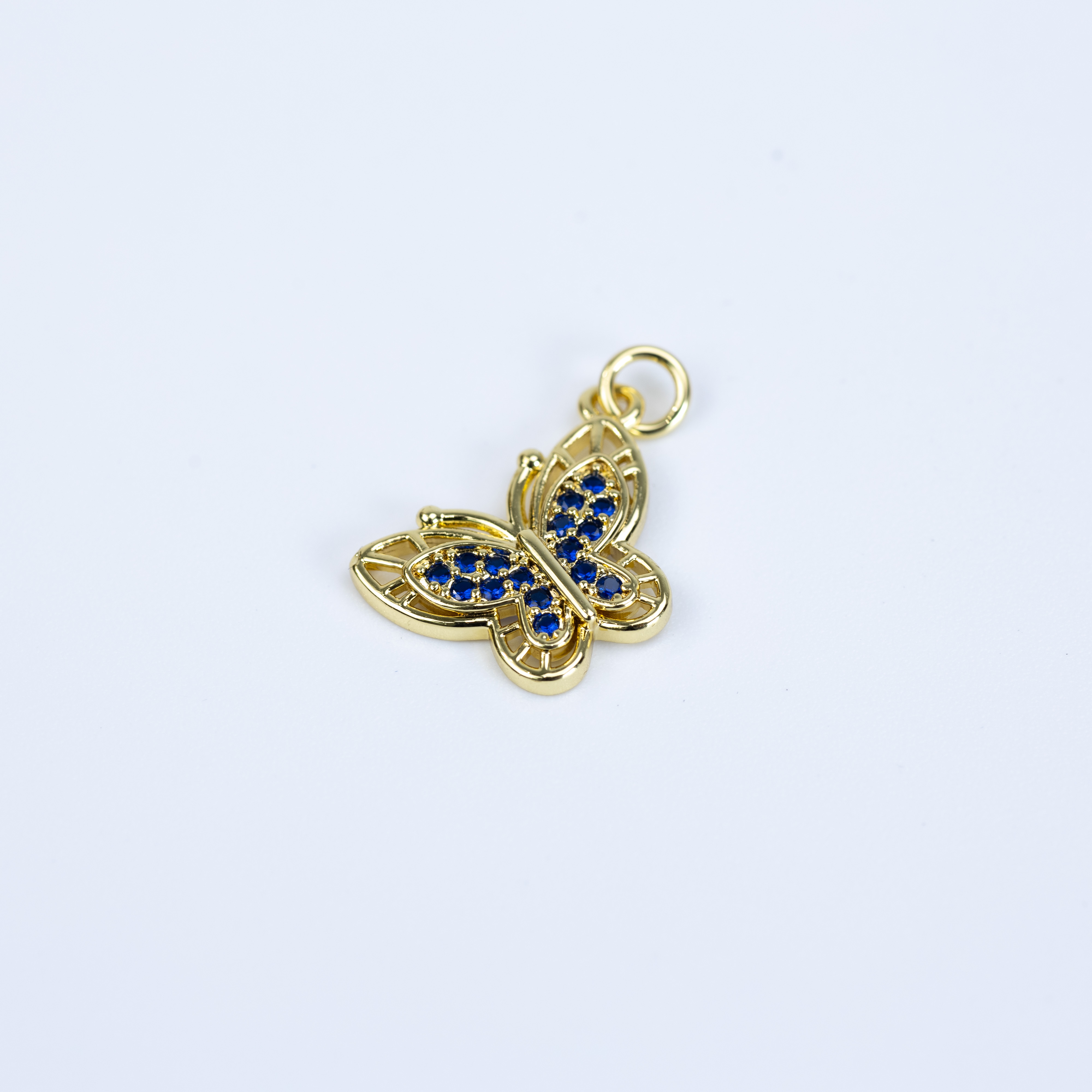 15946 Navy Butterflay Pendant
