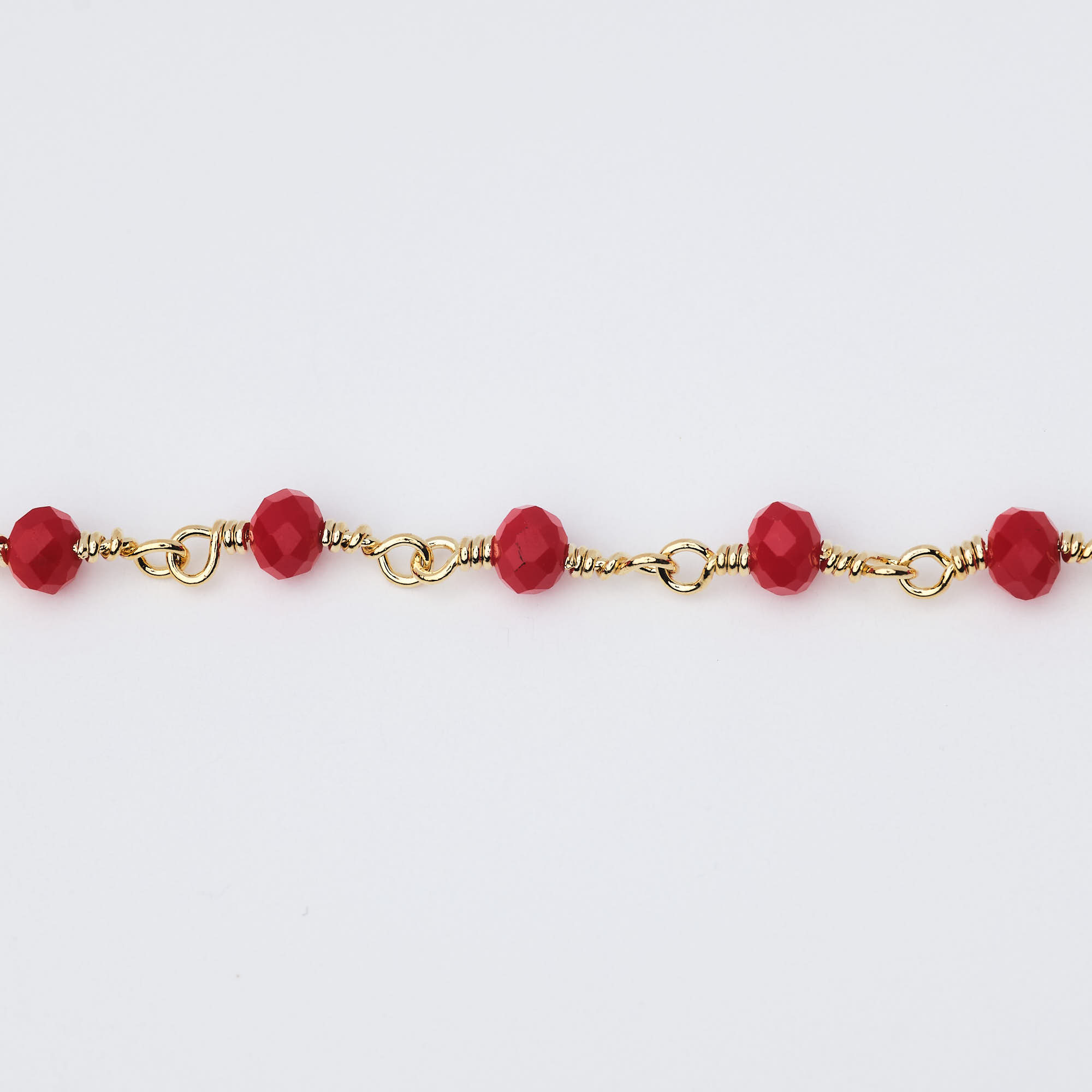 8103 Hand wrapped chain - Red