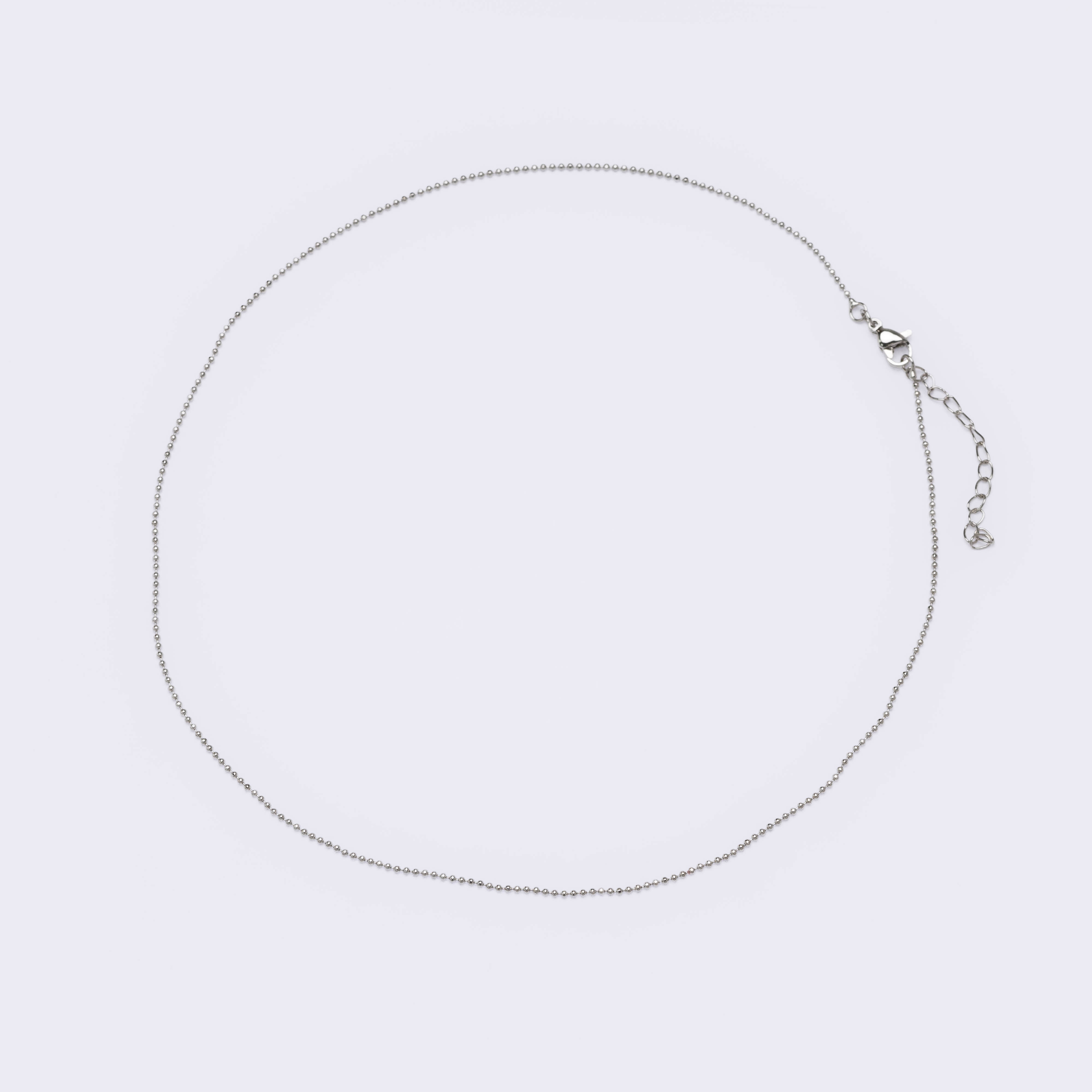 20711 1.2mm Ball Chain Silver 40cm