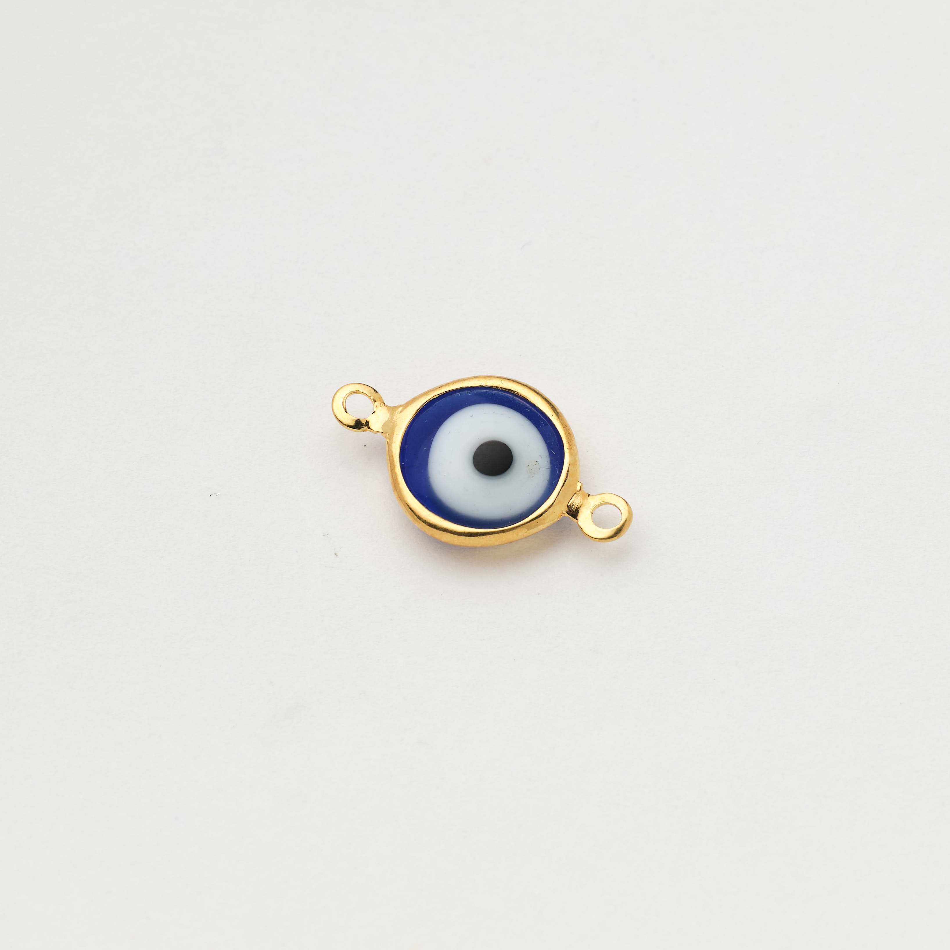 7697 Mini Navy Turkish Evil Eye Connector