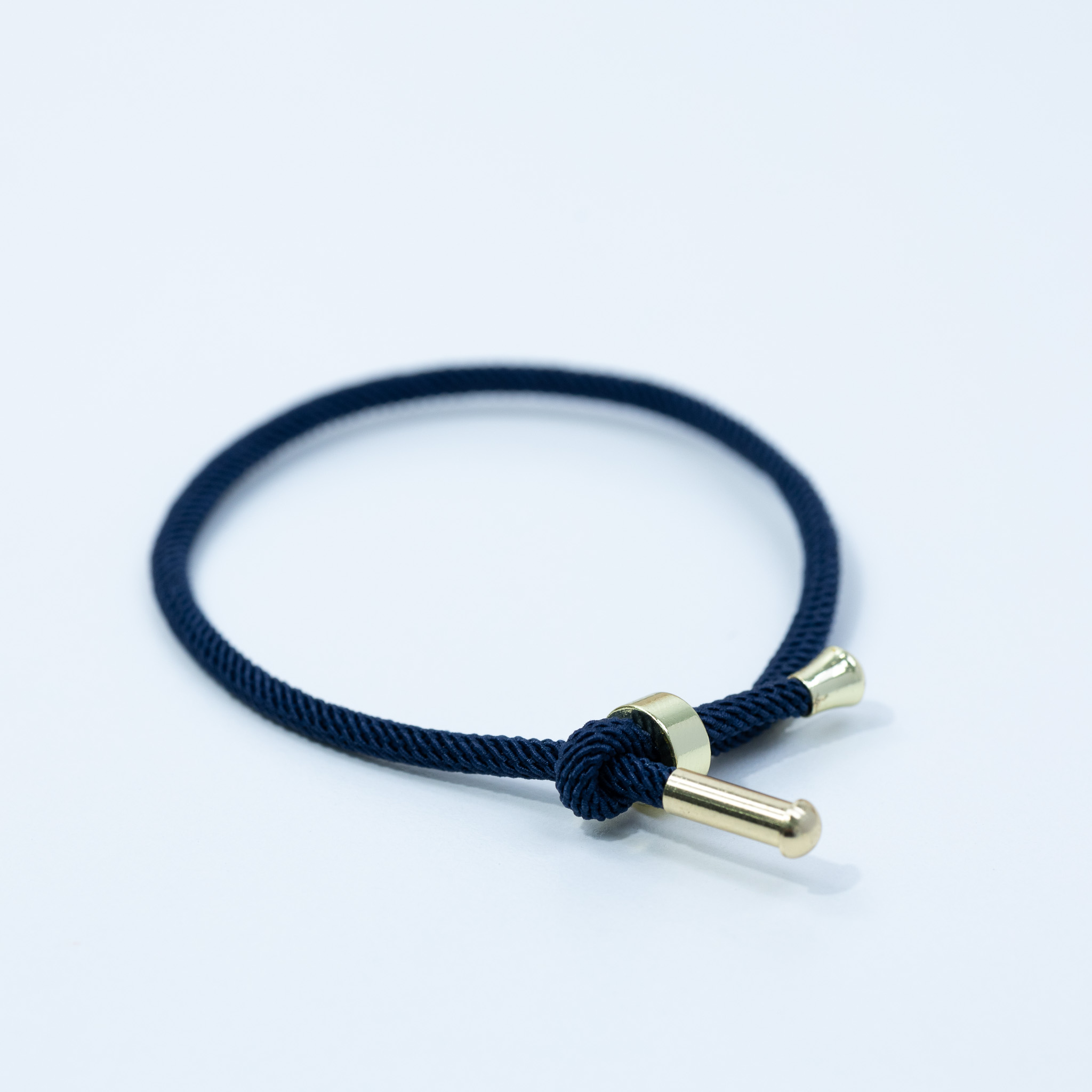 20147 Navy Adjustable Bracelet with Ring