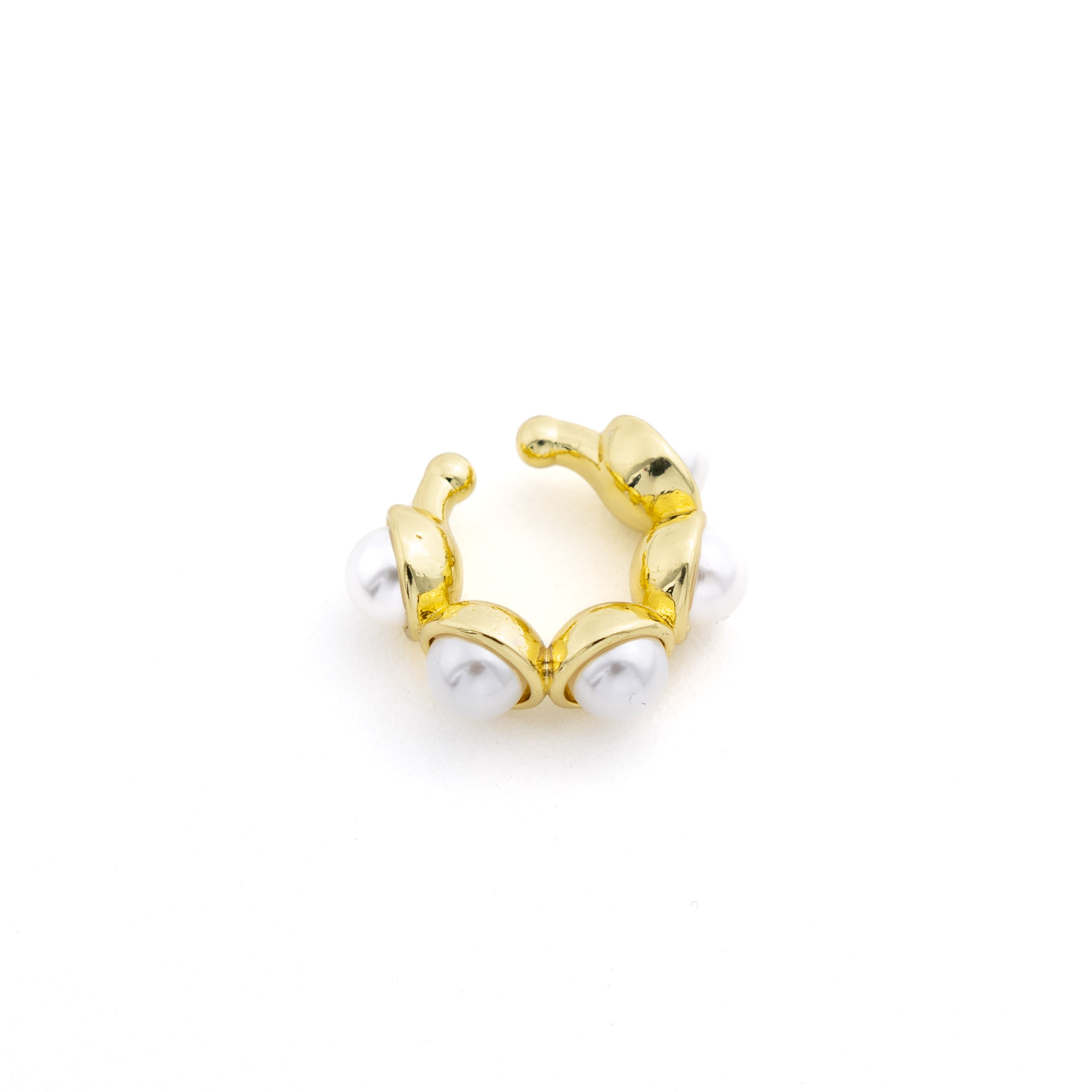 18585 Round Pearled Crab Shaped Earcuff