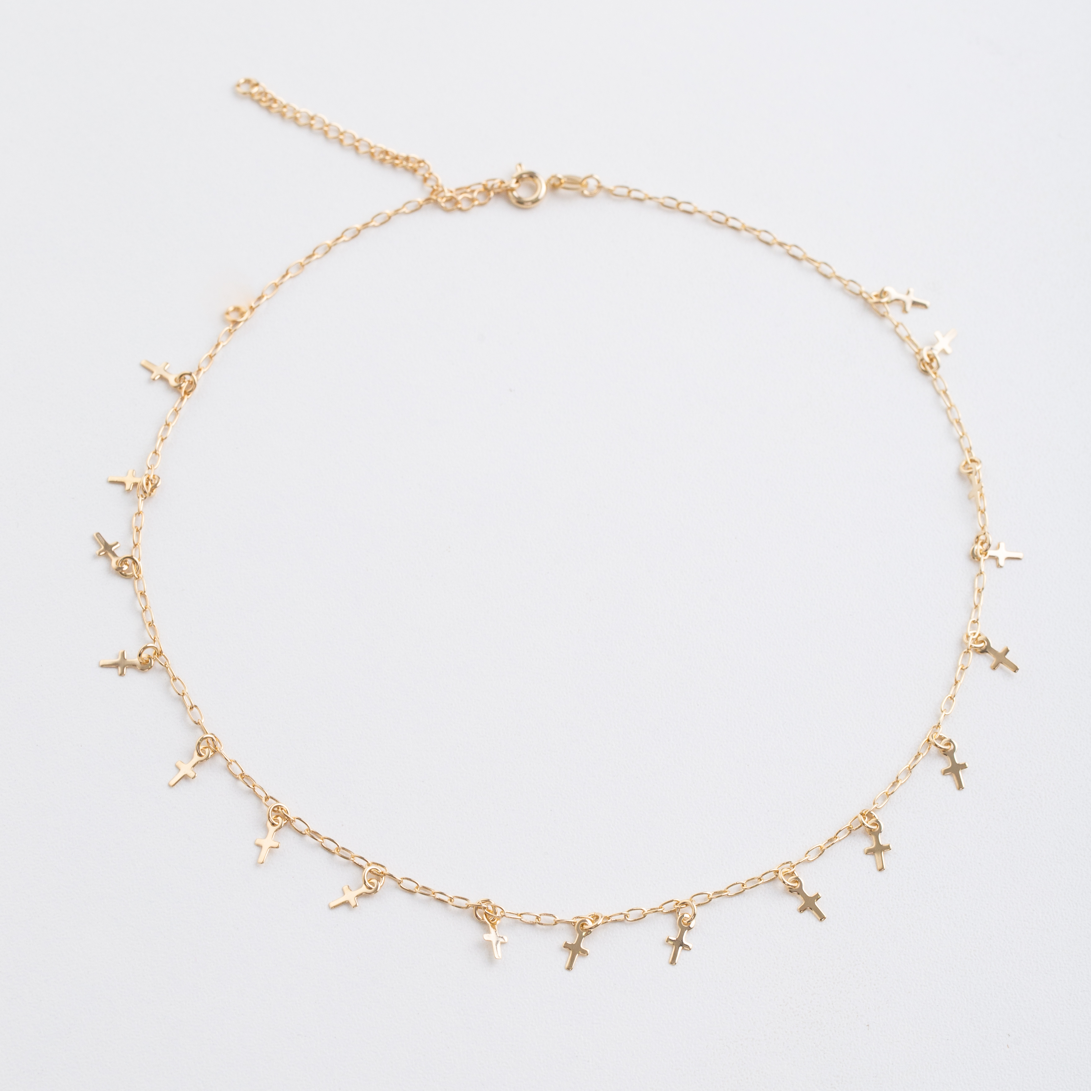 18387 Chain Mini Cross Charms 