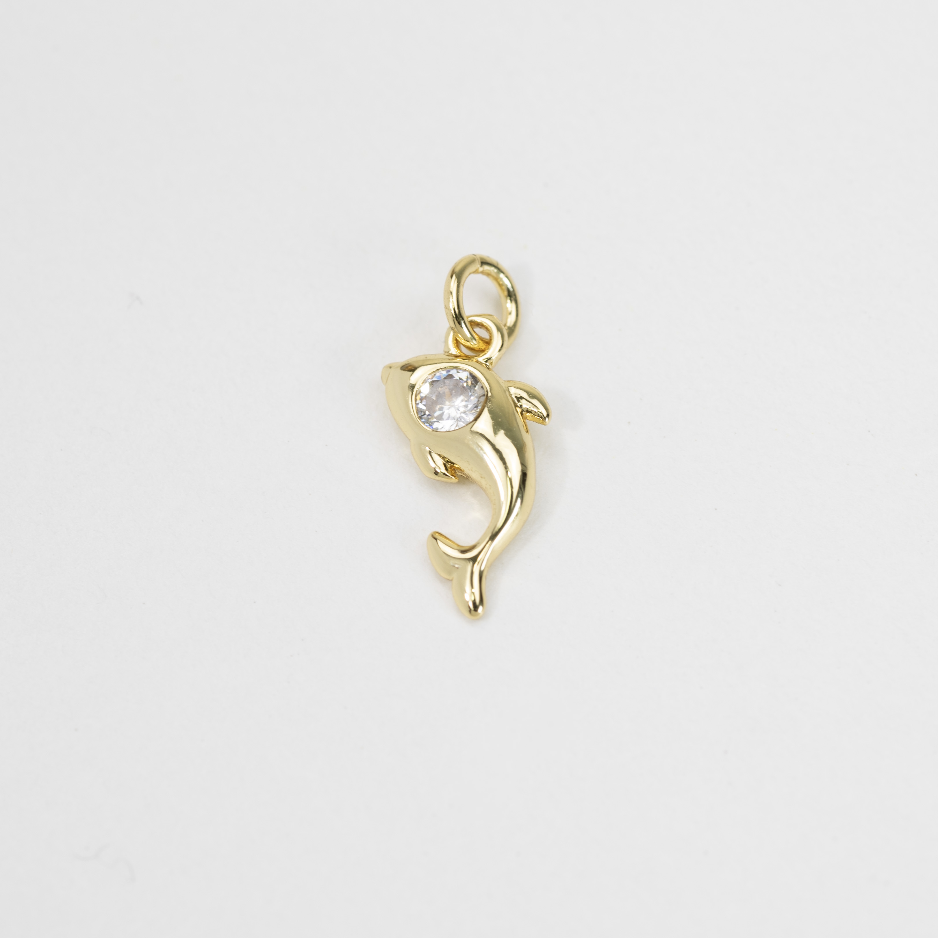 12760 Mini Dolphin Crystal Charm