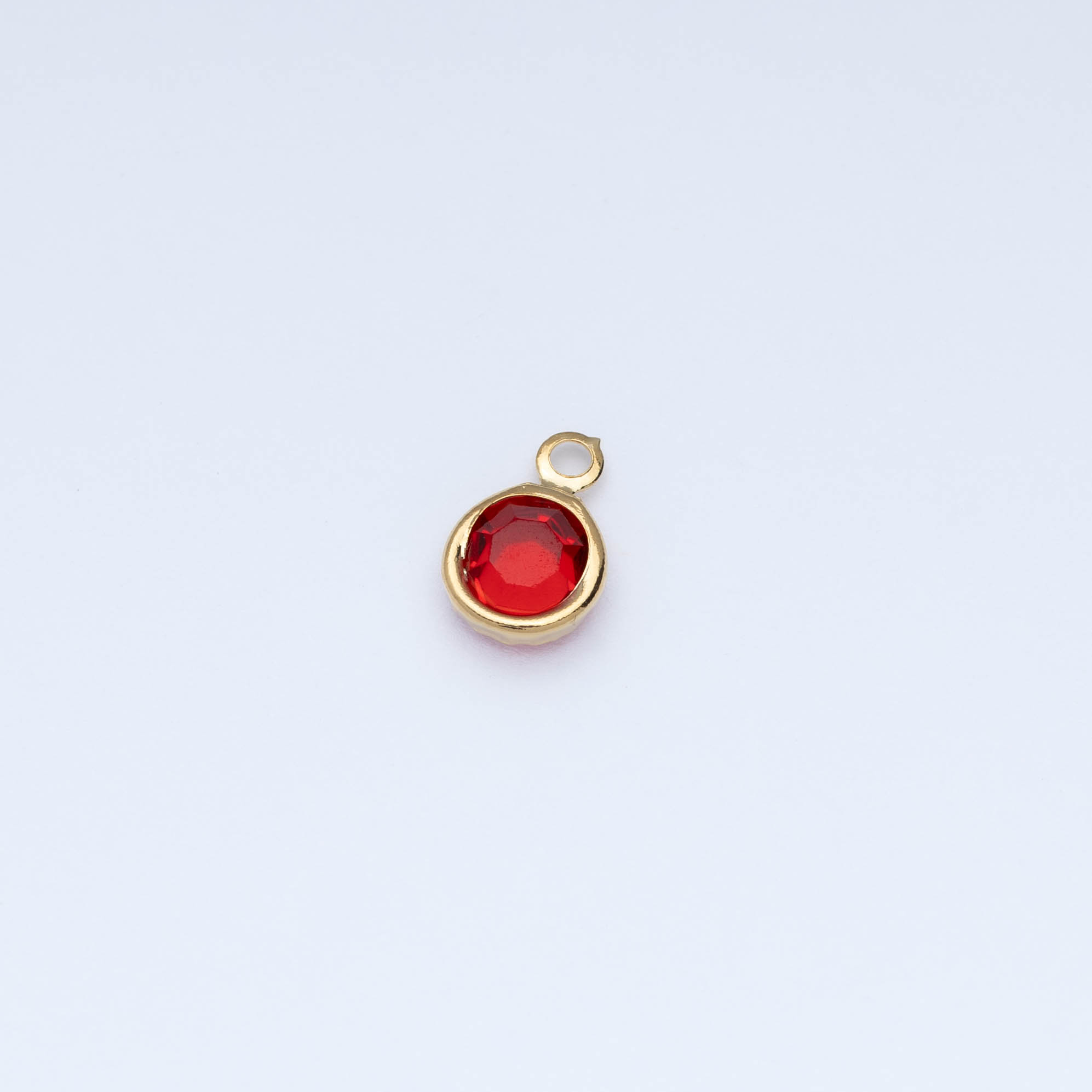 20739 Circle Crystal Red Pendant 6MM