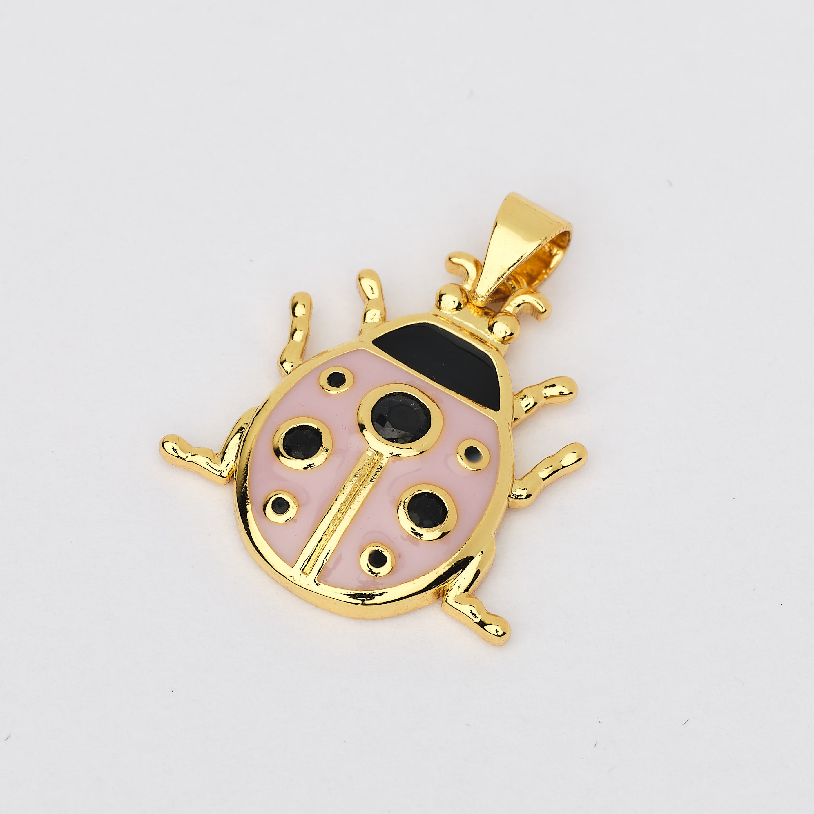 13153 Lilac LadyBug Pendant