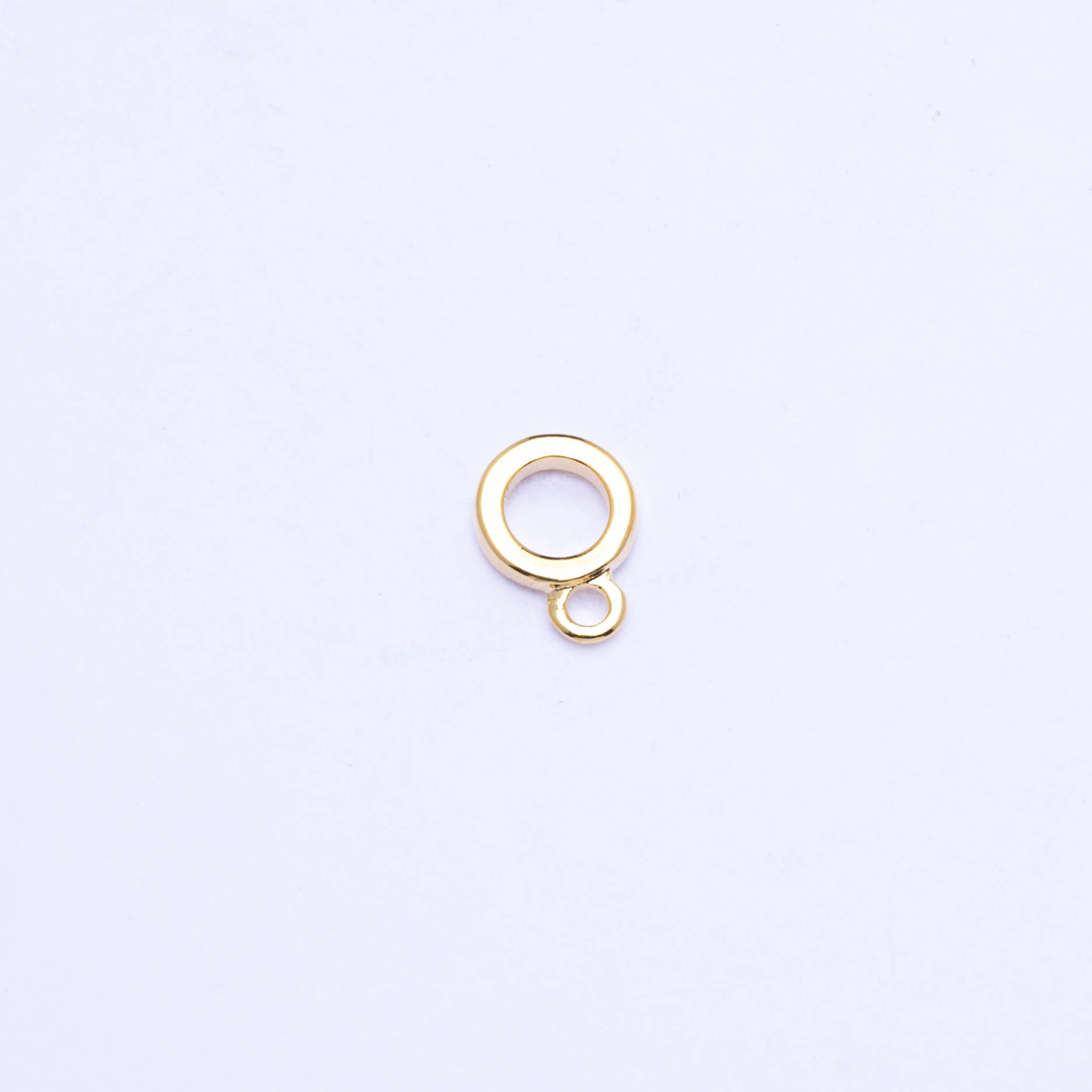 19653  Gold Pendant Holder Ring 8X2mm