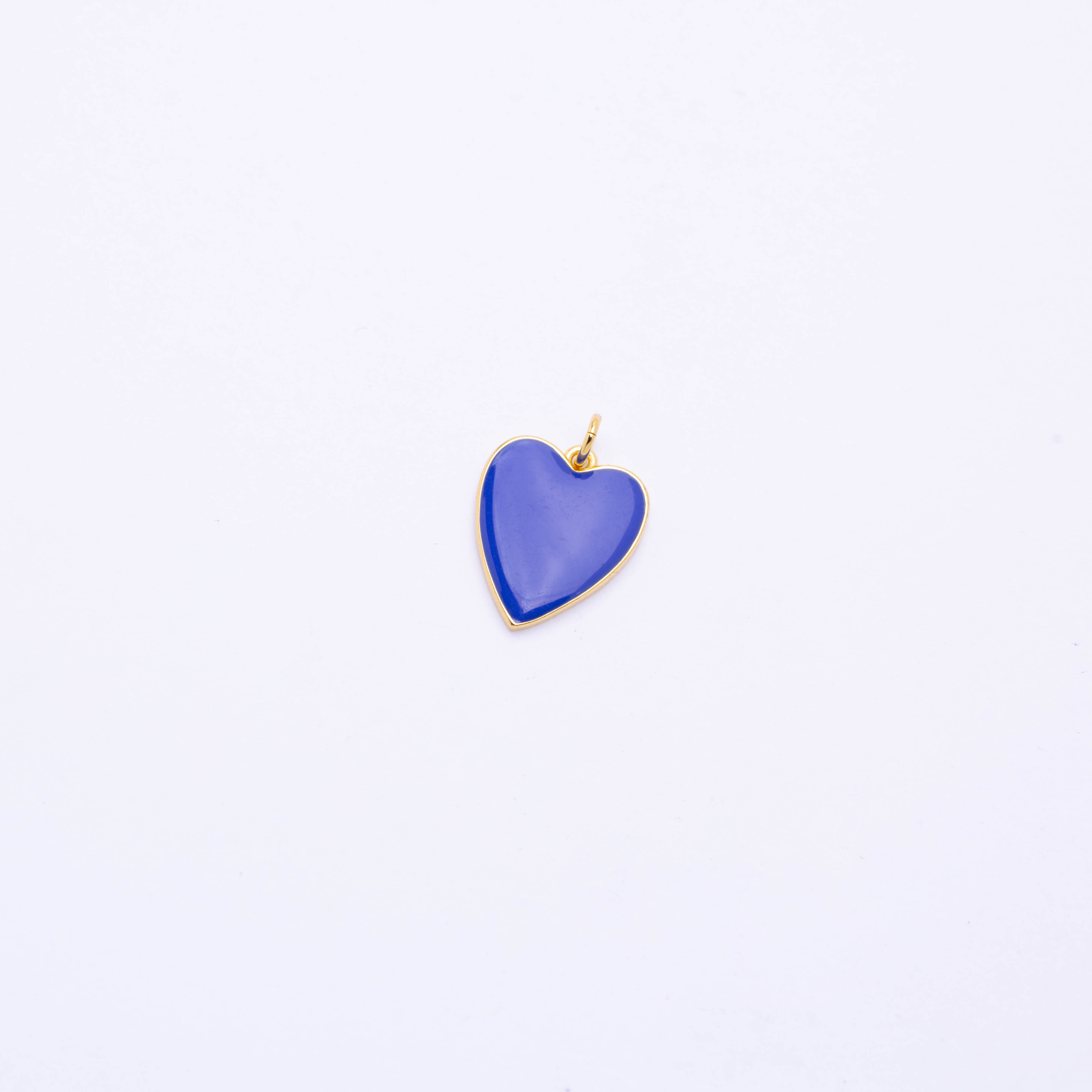 15356 Navy Enamel Heart
