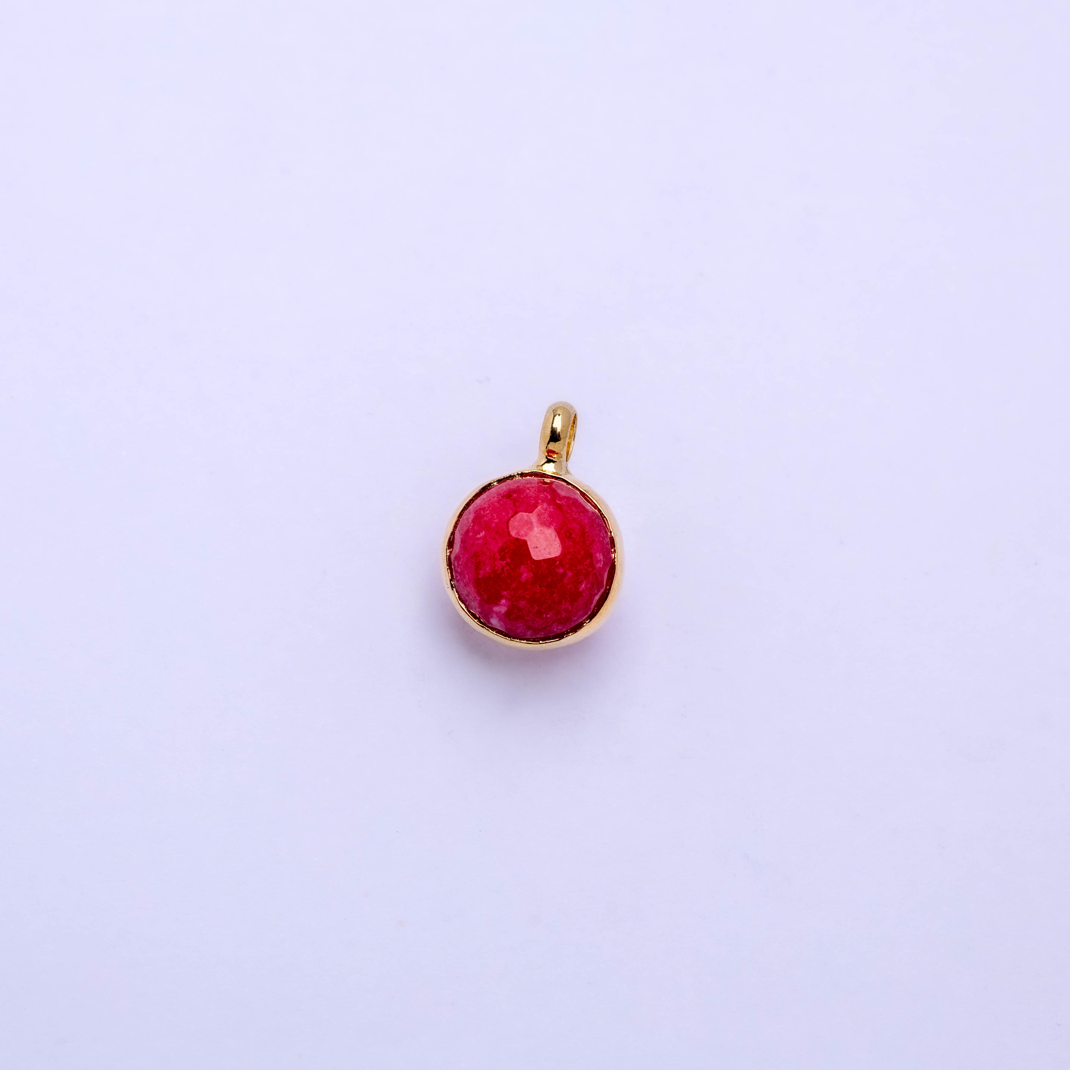 20528 Pendant Agata Red Faceted 13mm