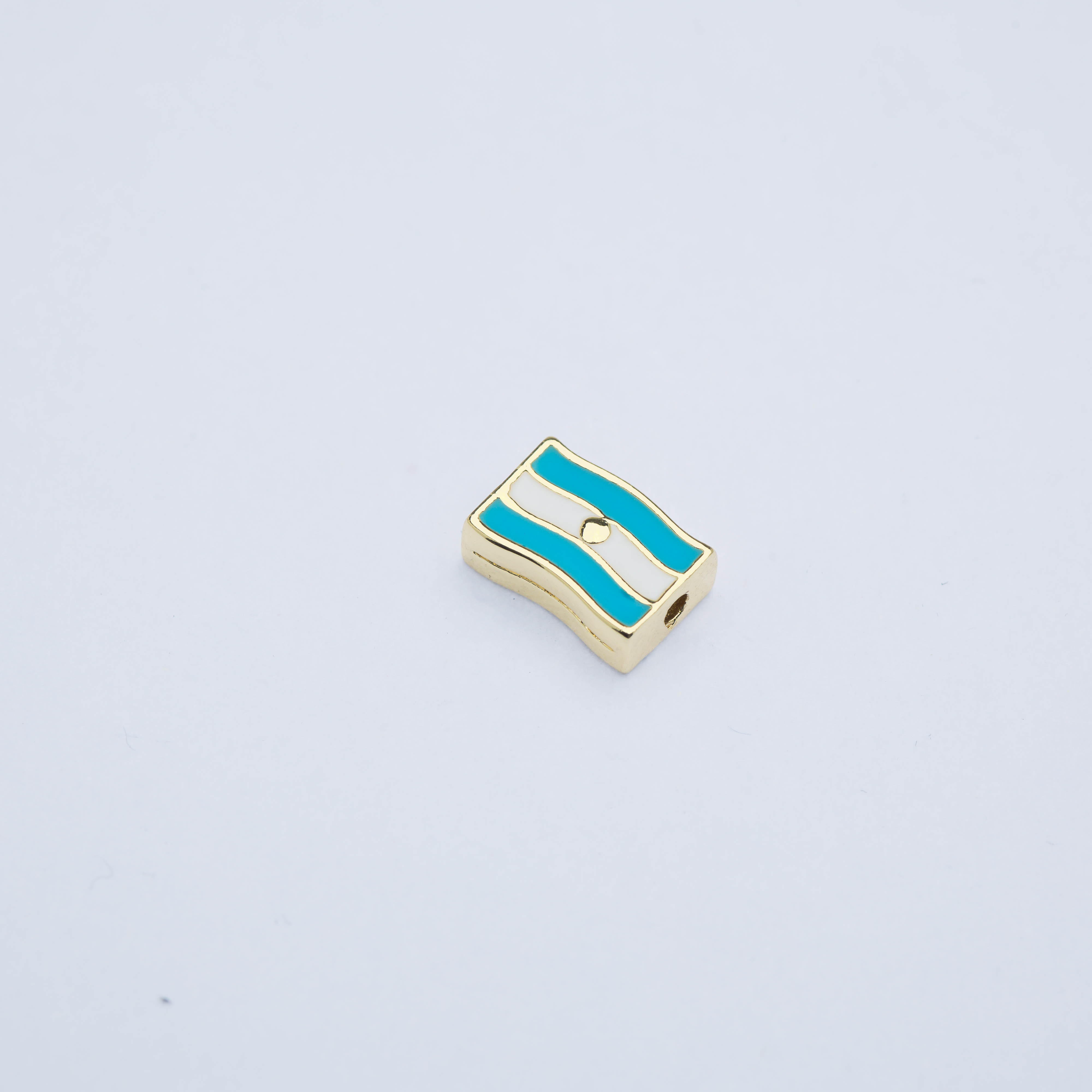 21861 Argentina Flag Spacer Charm