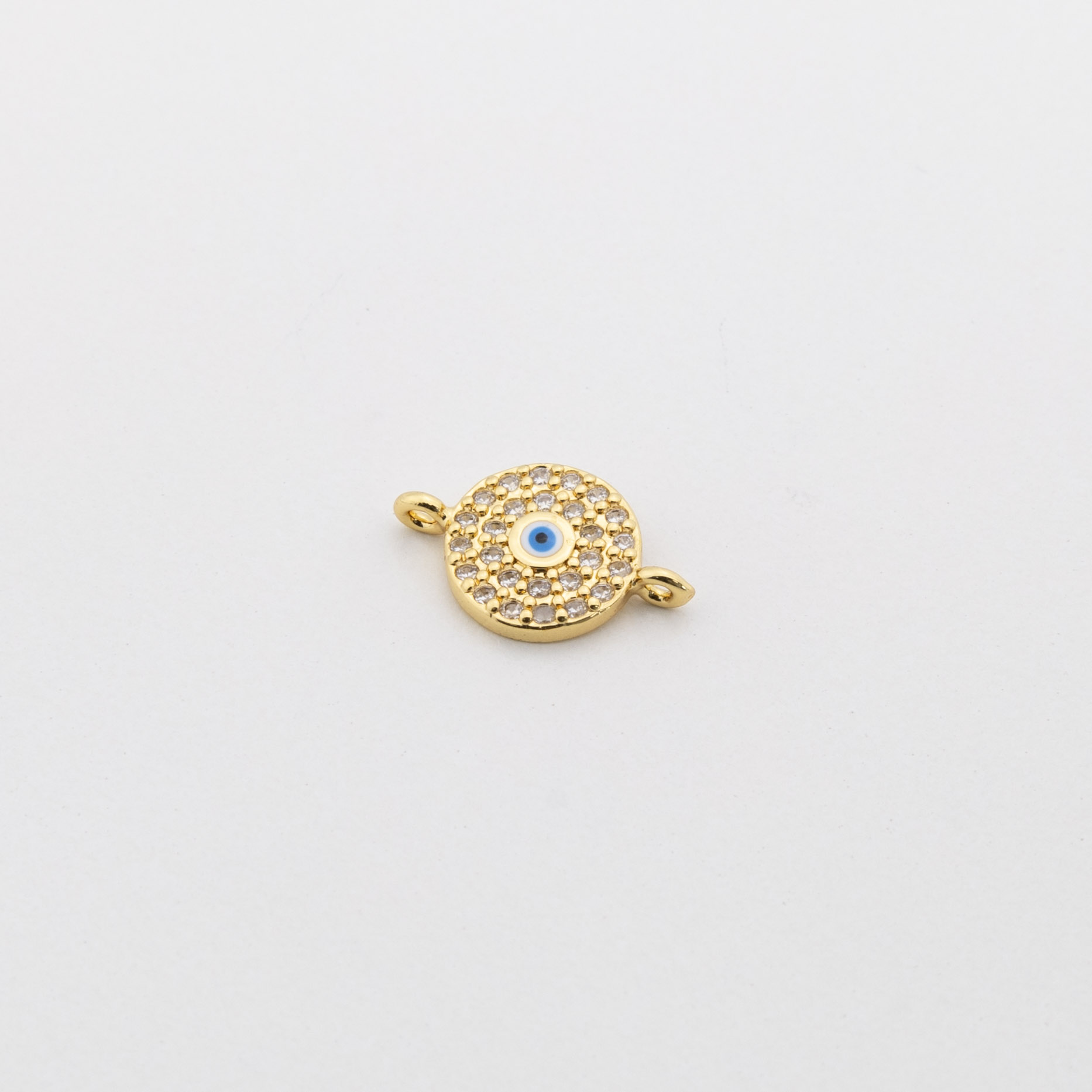 18531 Round Clear Crystals Eye Connector