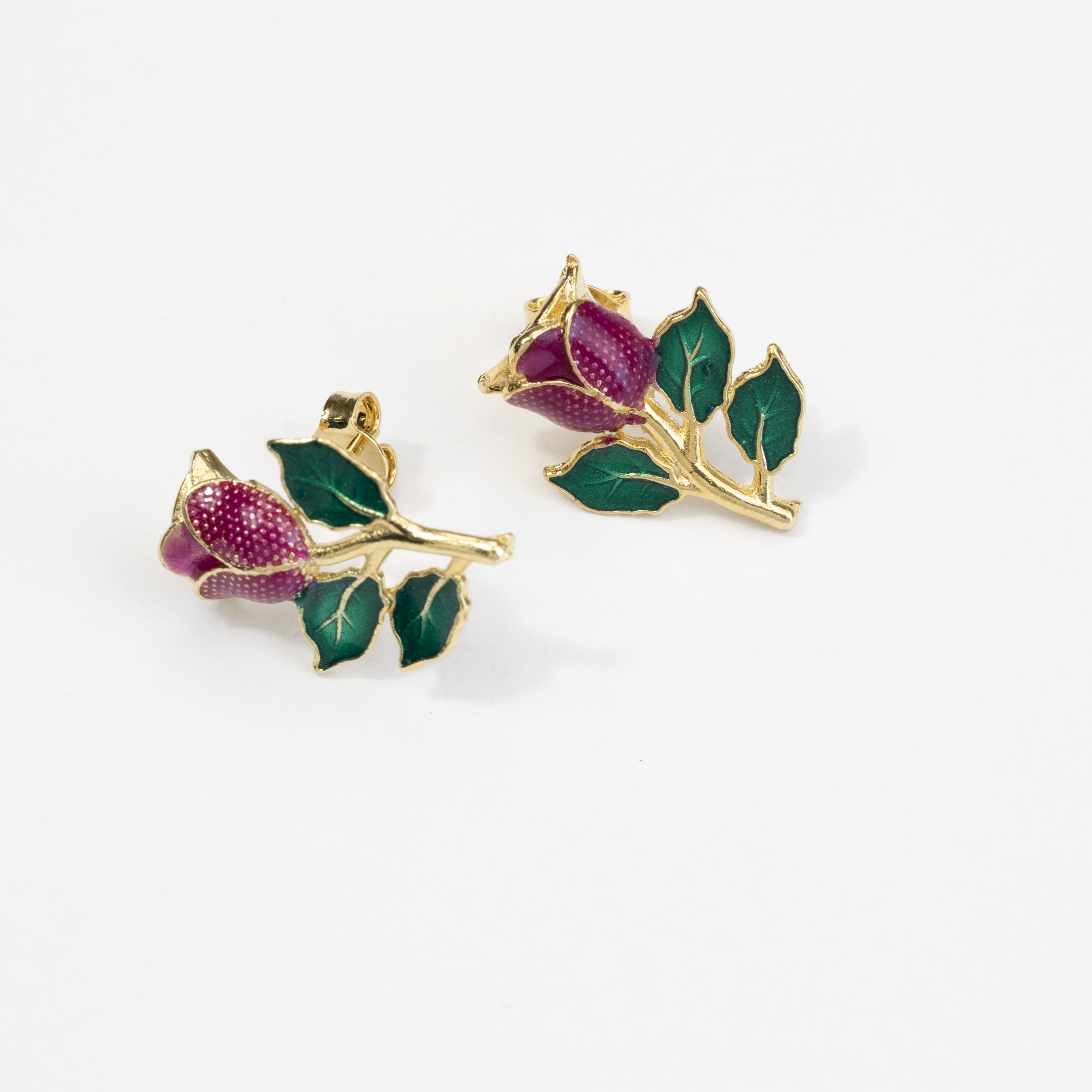 12778 (4.1) Purple Rosa Earrings