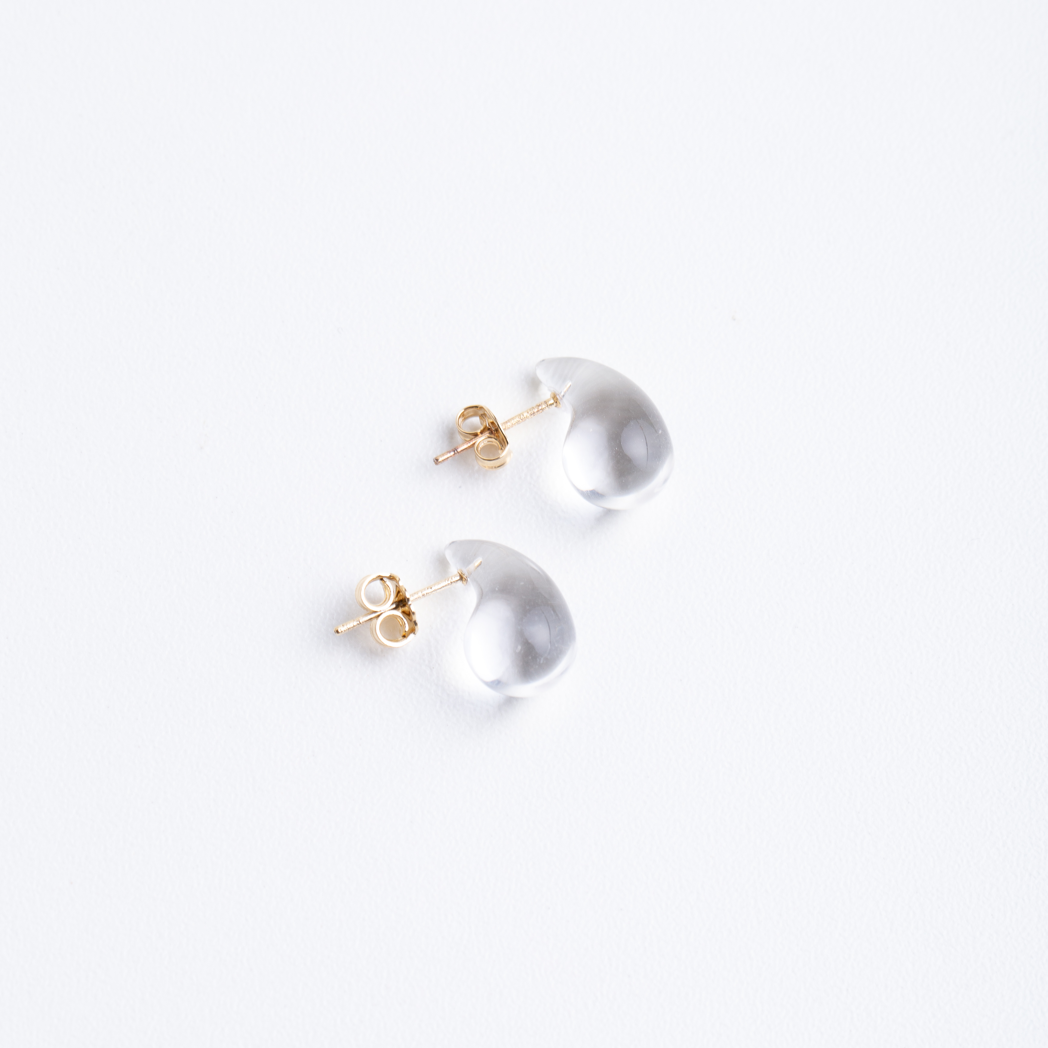21043 Crystal Drop Acrylic Earrings 16mm