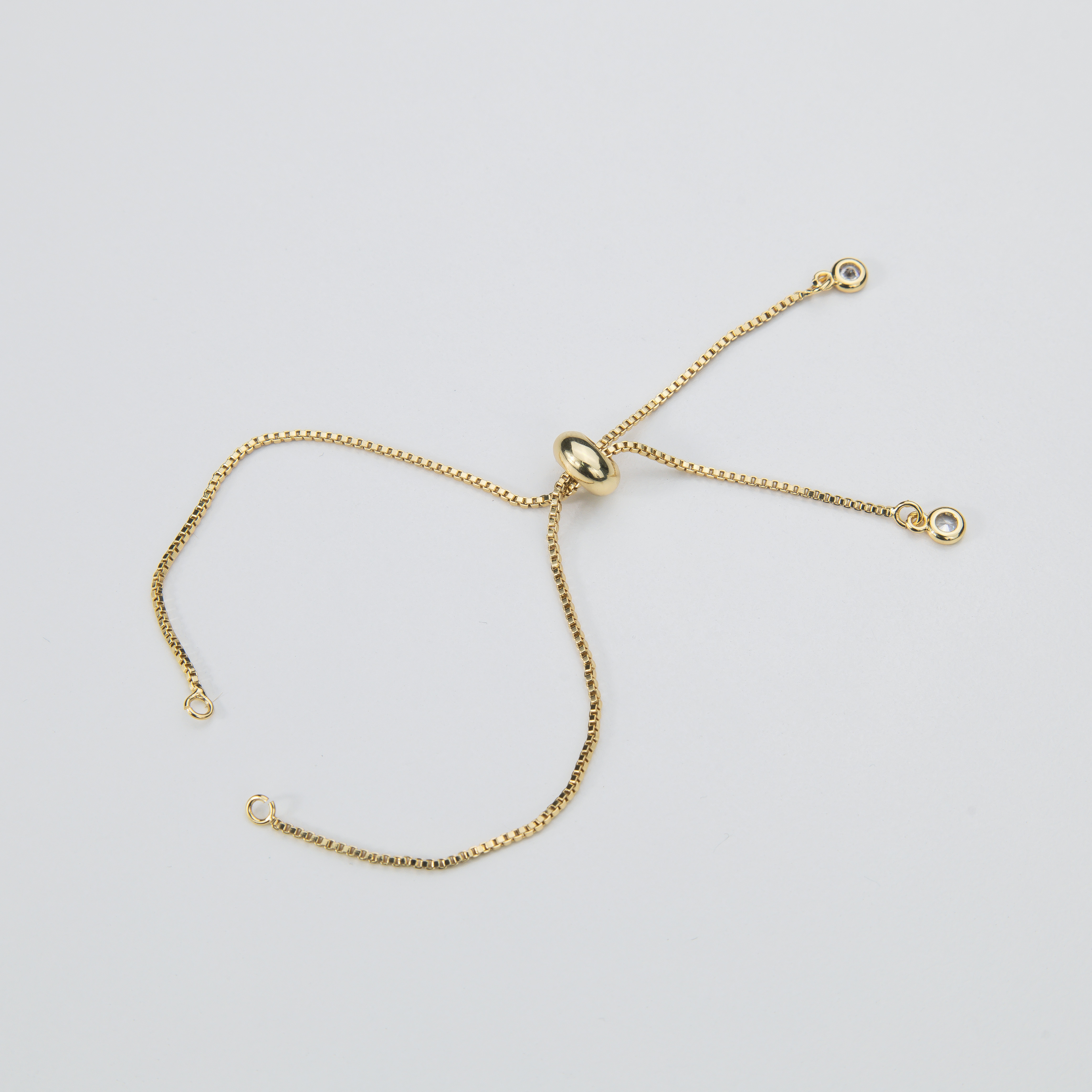 6263 Box Gold Bracelet Adjustable 