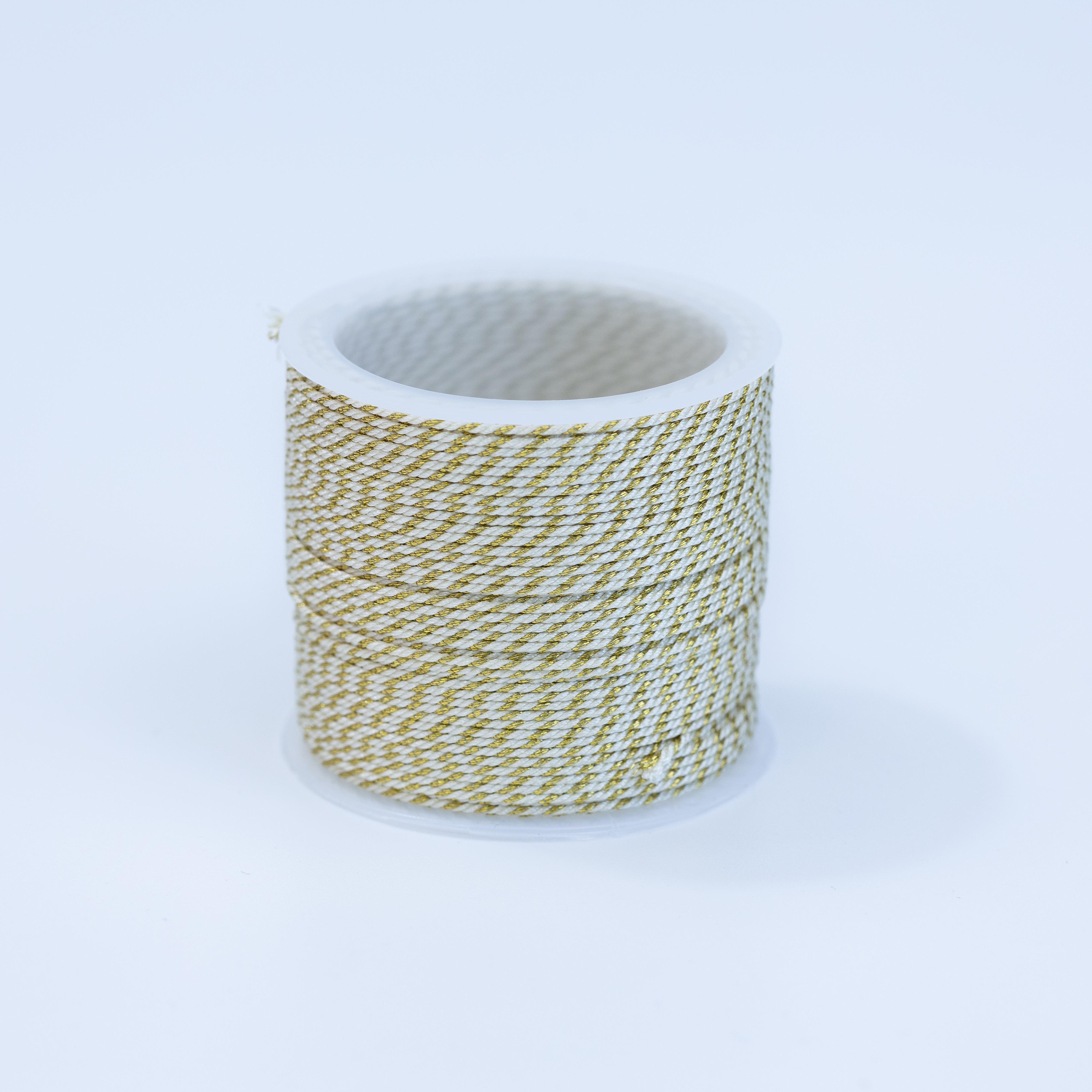 20277 White Gold Twisted Nylon Cord 0.8mm