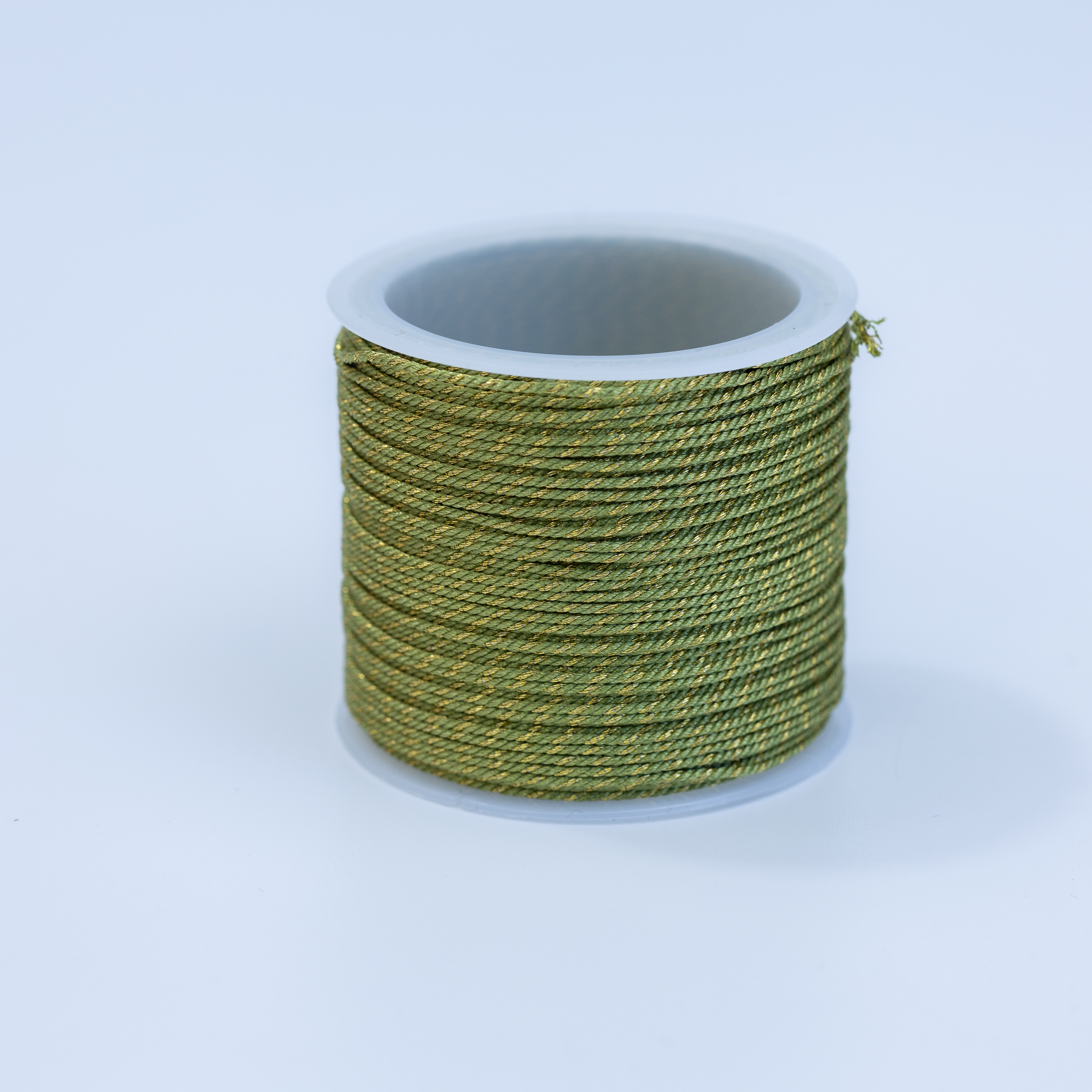 20274 Olive Gold Twisted Nylon Cord 0.8mm