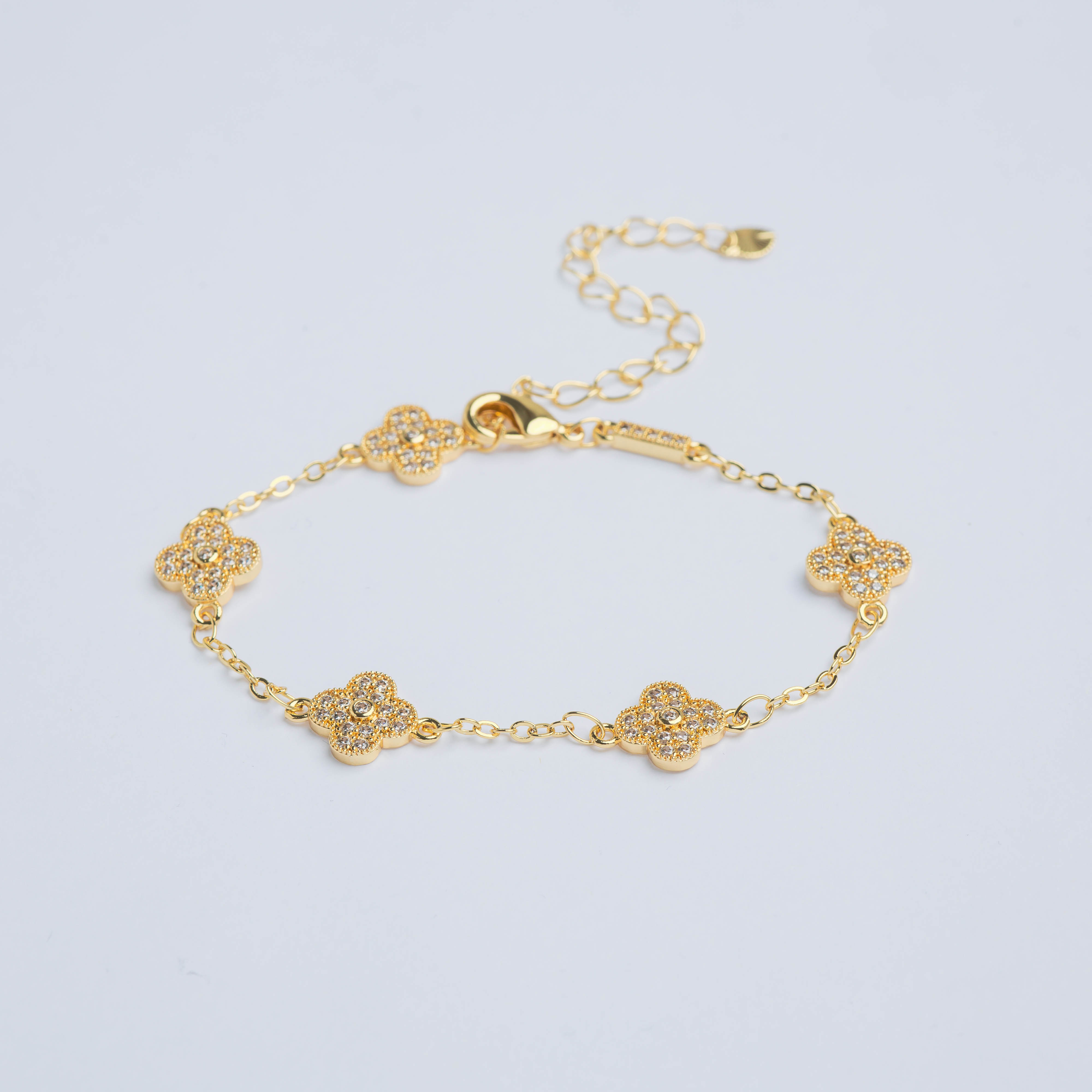 21610 Pulsera de Tréboles con Circones