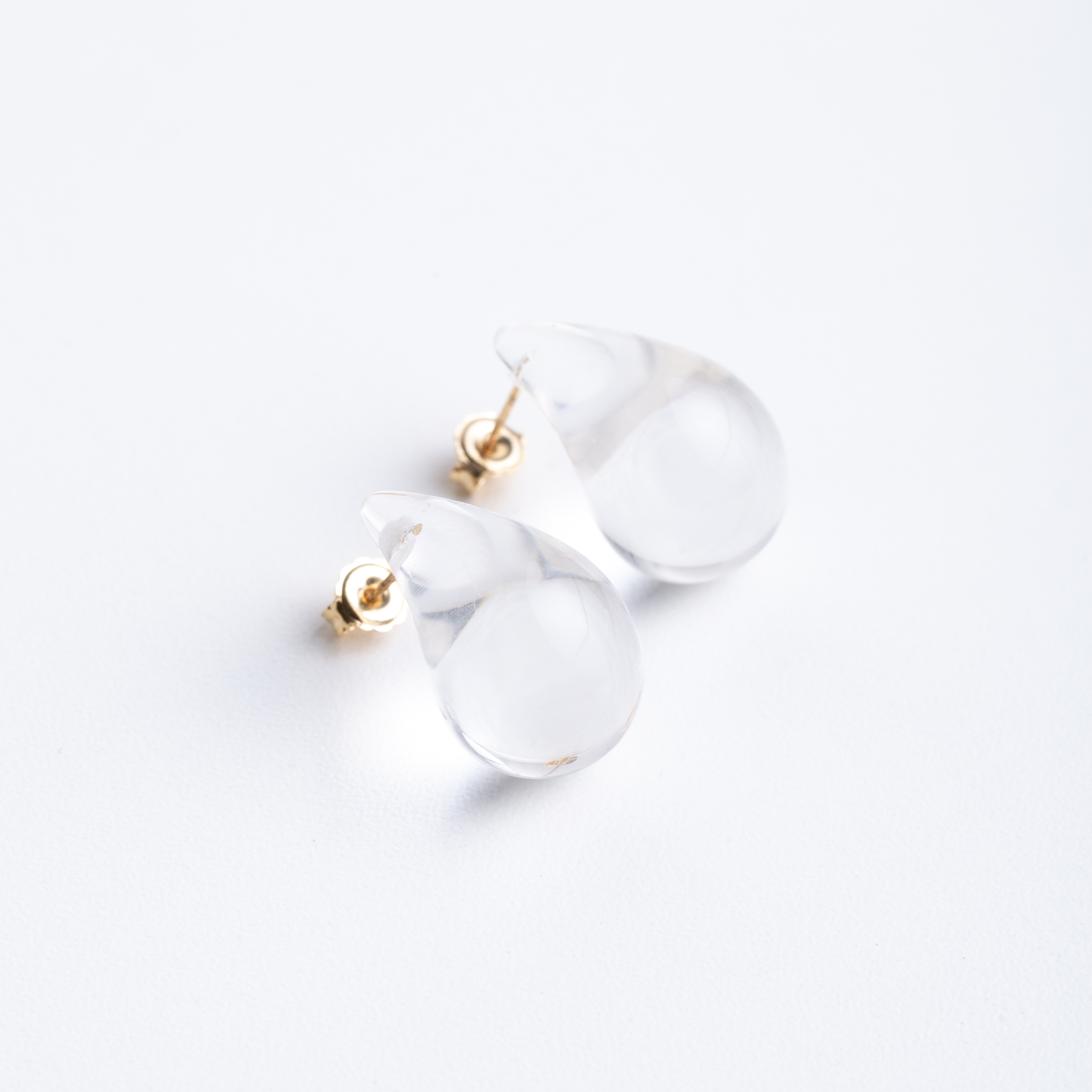 21042 Crystal Drop Acrylic Earrings 30mm