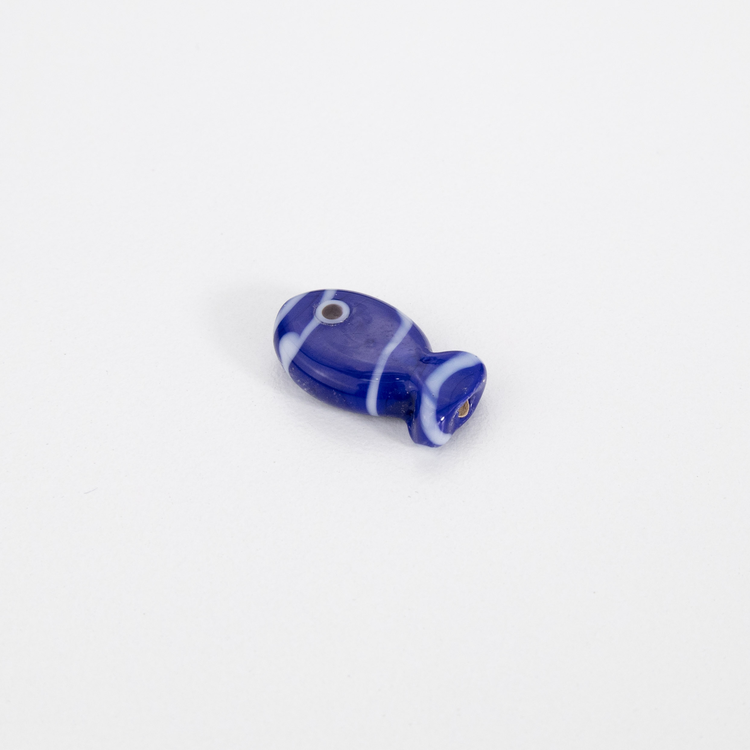 18418 Navy Fish Murano Spacer