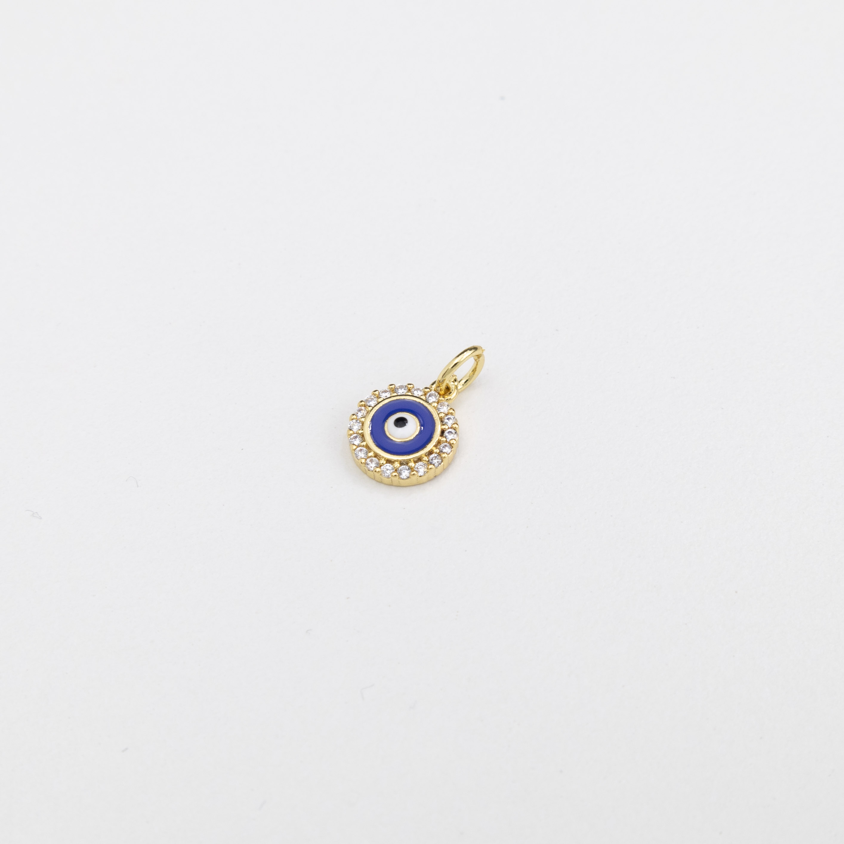 18466 Mini Purple MicroPavé Evil Eye Pendant 