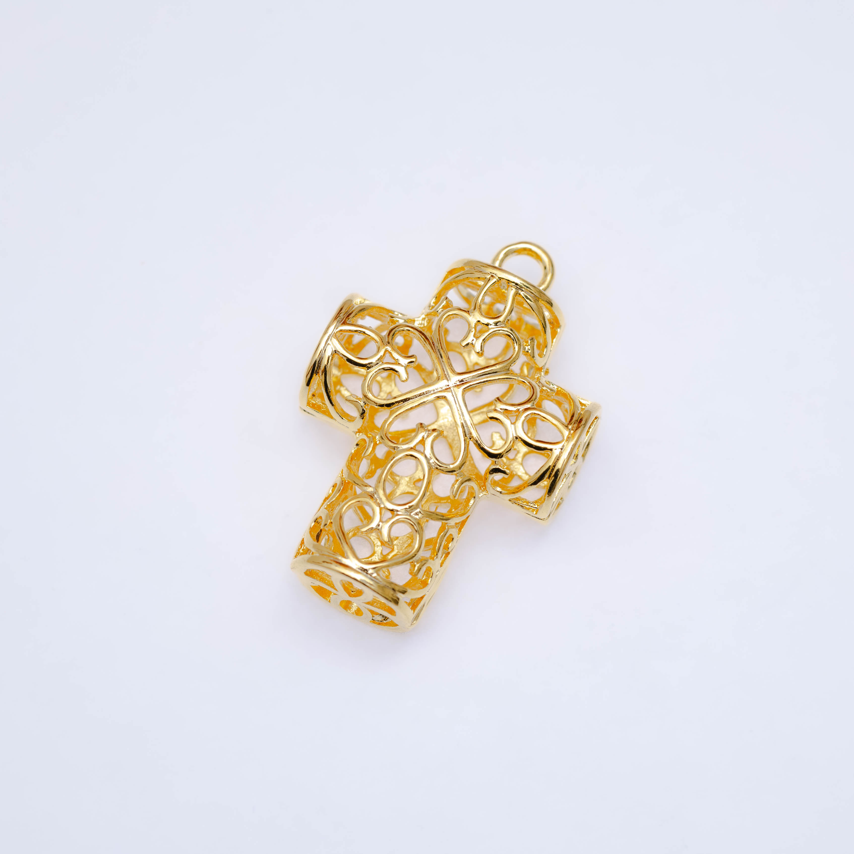 1009 Gold Plated Cross Charm