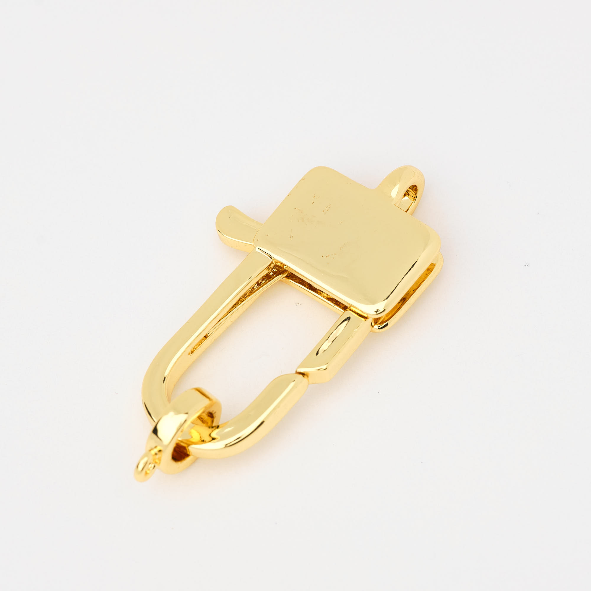 13282 Clasp Padlock Gold Charm