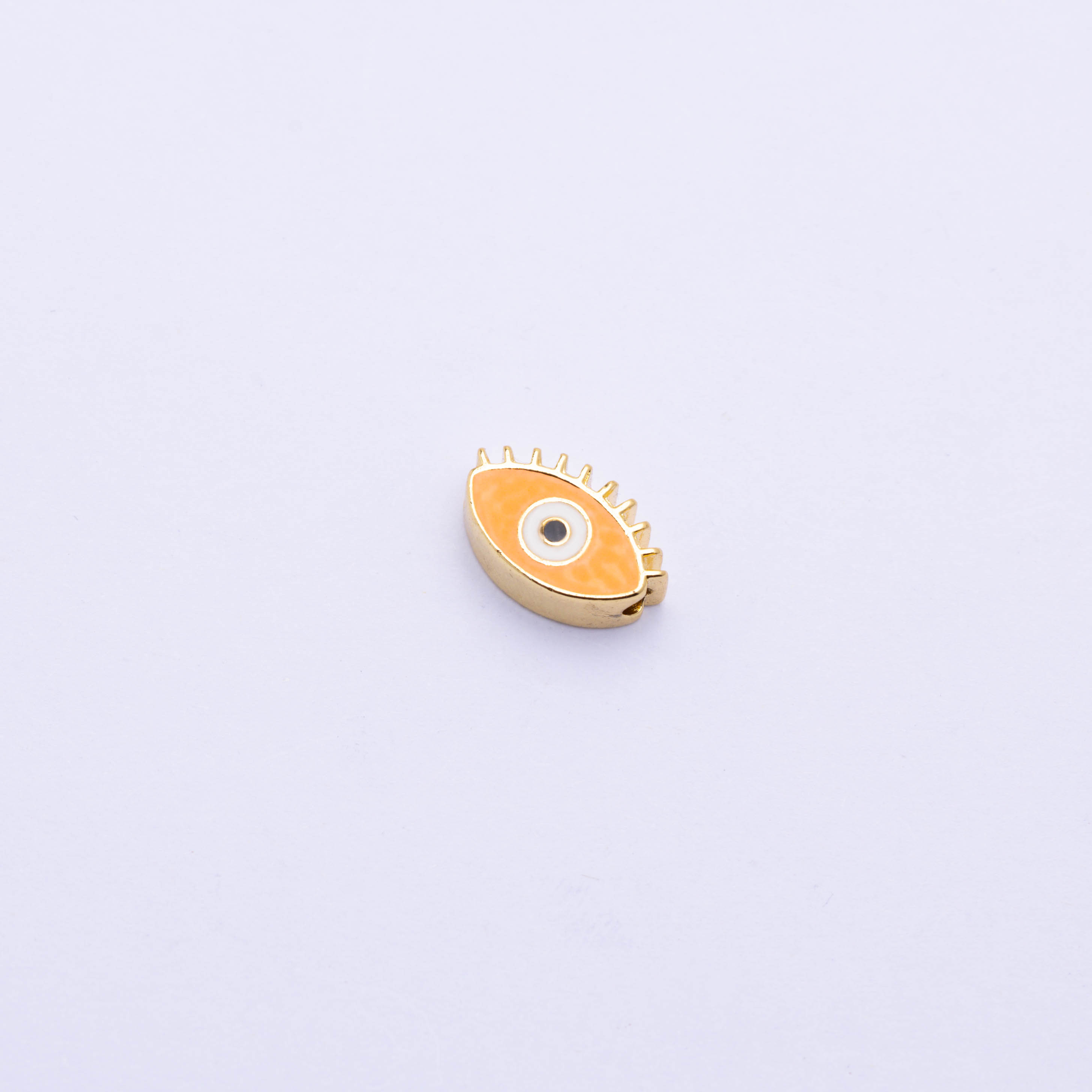 14423 Orange Evil Eye Spacer