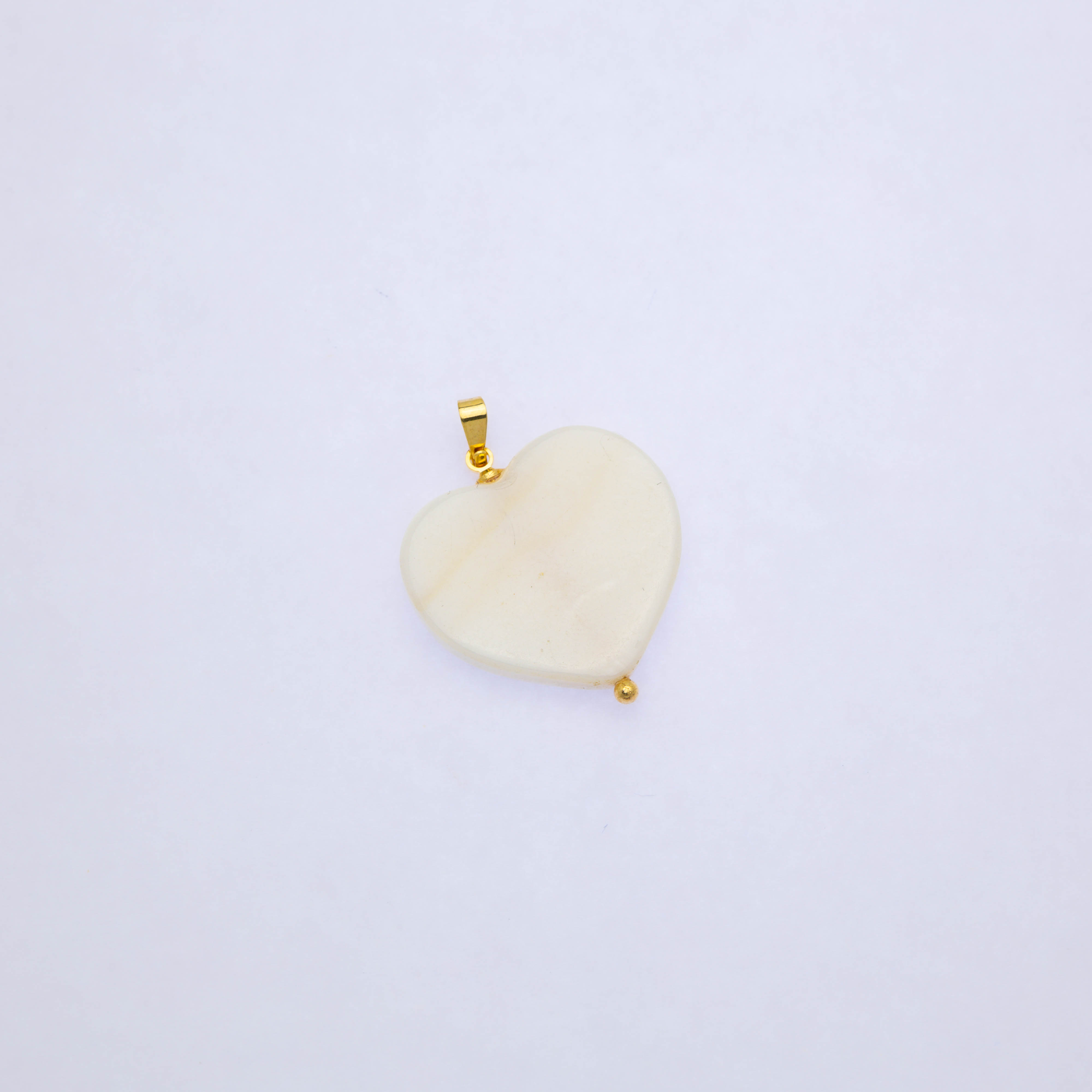 20927 Mother of Pearl Heart Charm 25mm